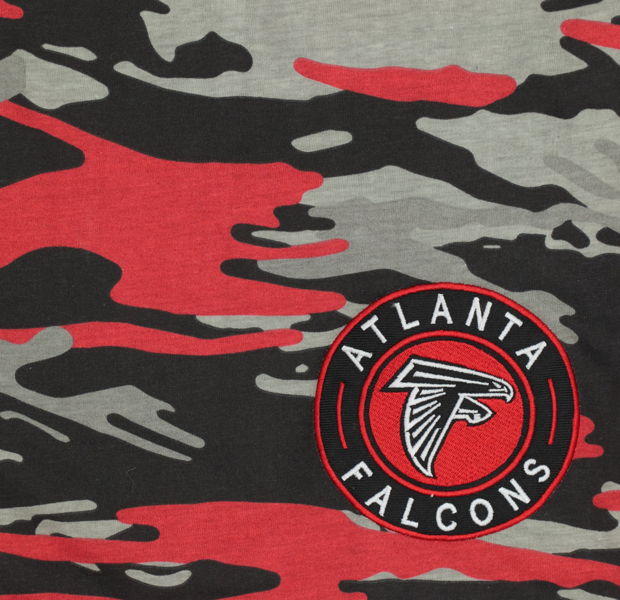 Zubaz NFL Adult Unisex Z88 Embroidered Alt Camo Shorts, Atlanta Falcons