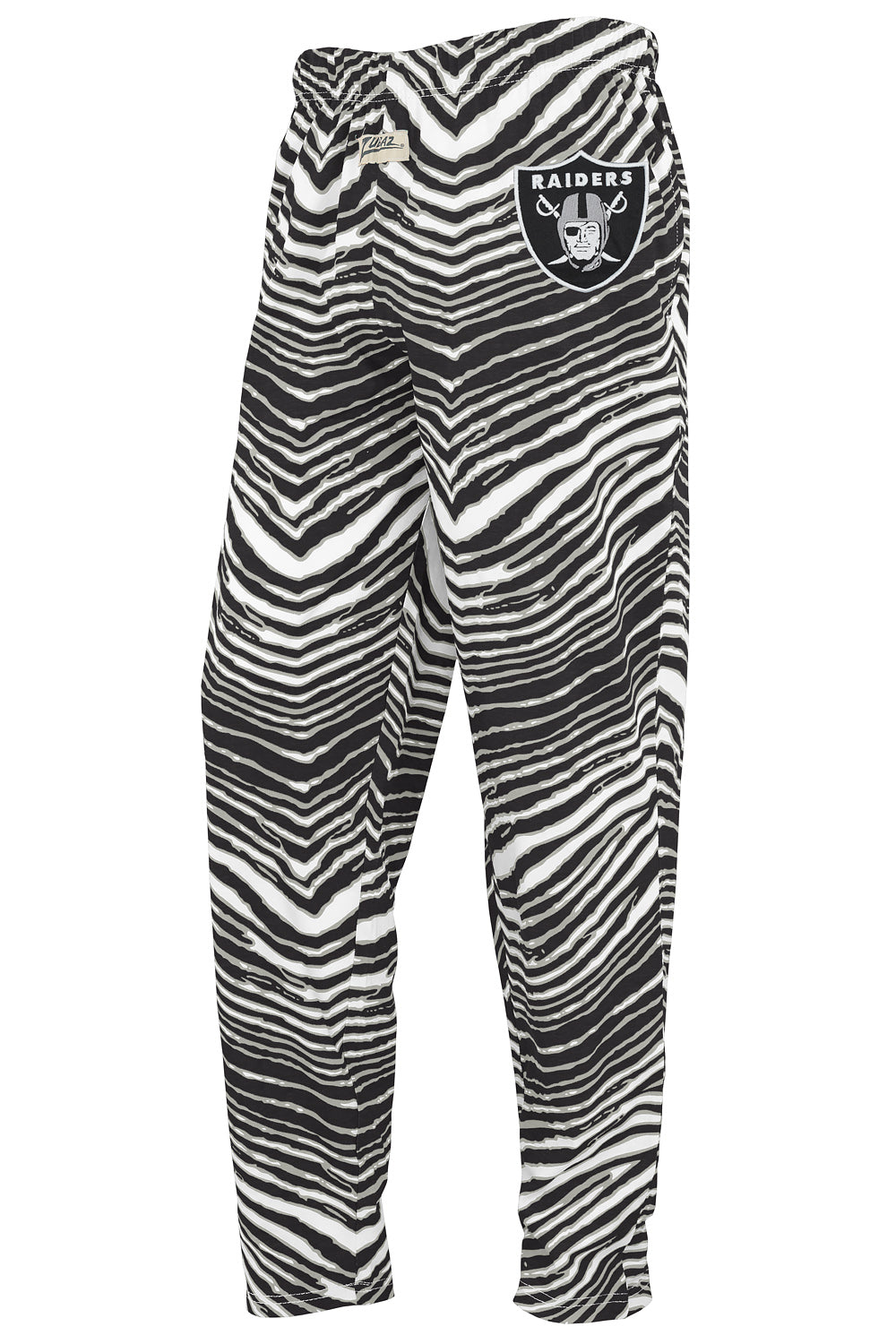 Zubaz NFL UNISEX Z88 Kids Zebra 3C Embroidered Pant, LAS VEGAS RAIDERS - Official NFL Raiders Zubaz Apparel (1 of 4)