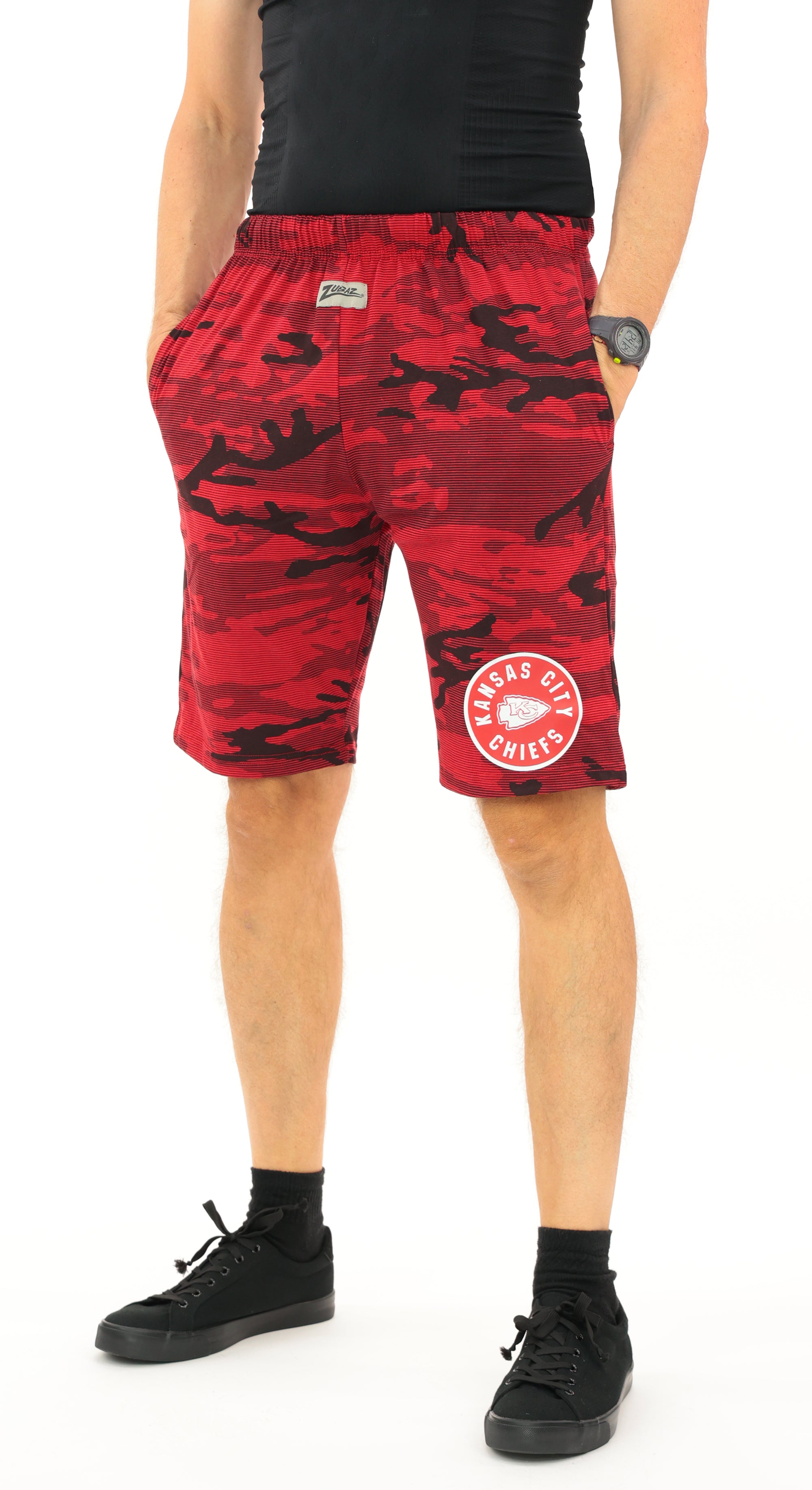 Zubaz NFL Adult Unisex Z88 Camo Lines Shorts, Kansas City Chiefs - Official NFL Chiefs Zubaz Apparel (49 of 64)