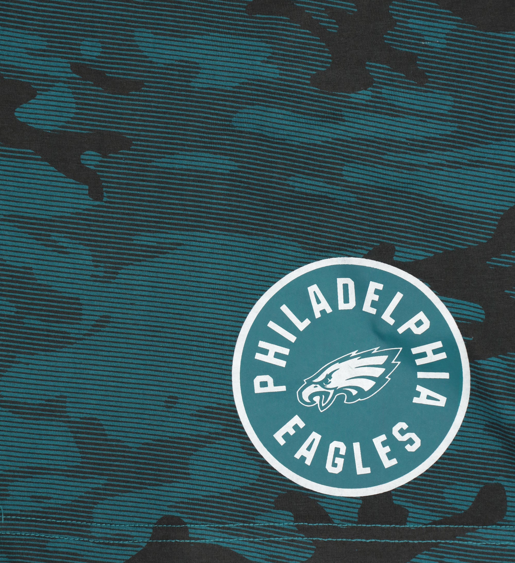 Zubaz NFL Adult Unisex Z88 Camo Lines Shorts, Philadelphia Eagles