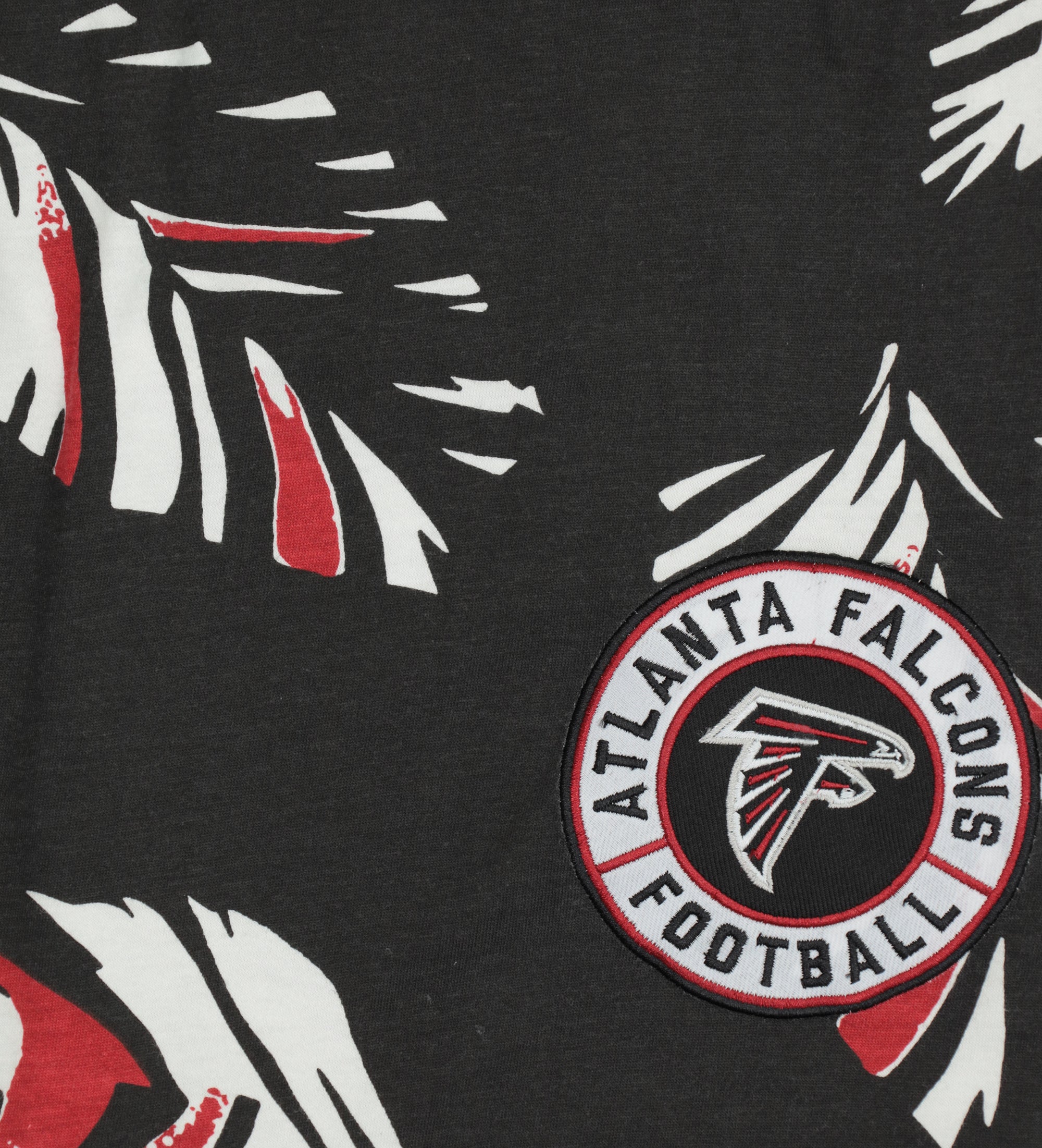 Zubaz NFL Adult Unisex Z88 Embroidered Leaf 3 Team Color Shorts, Atlanta Falcons