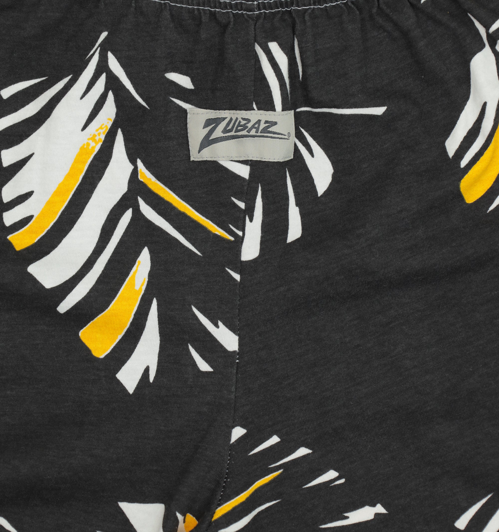 Zubaz NFL Adult Unisex Z88 Embroidered Leaf 3 Team Color Shorts, Pittsburgh Steelers