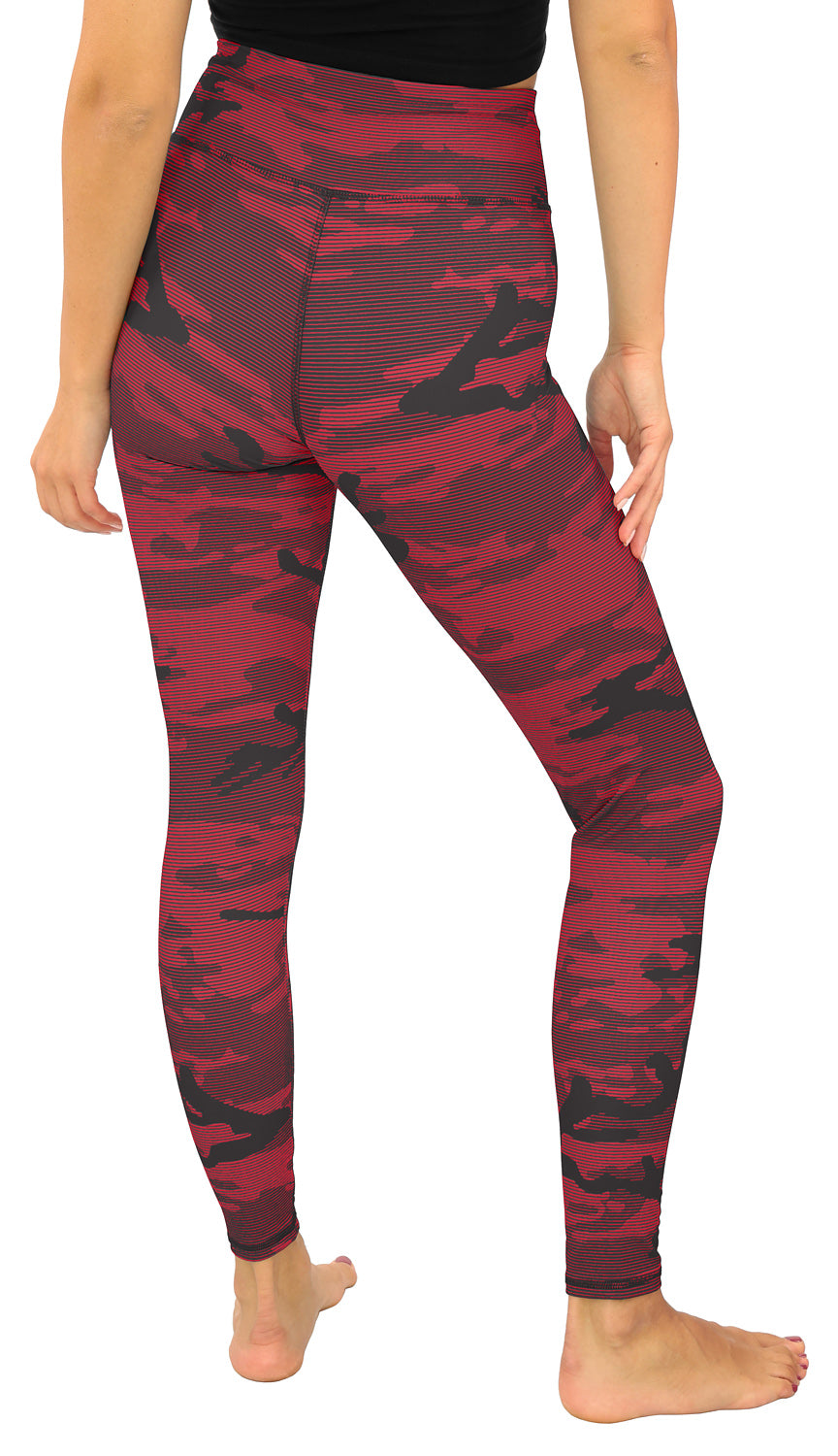 Zubaz NFL Women's Goal Line Camo Line Leggings, Atlanta Falcons