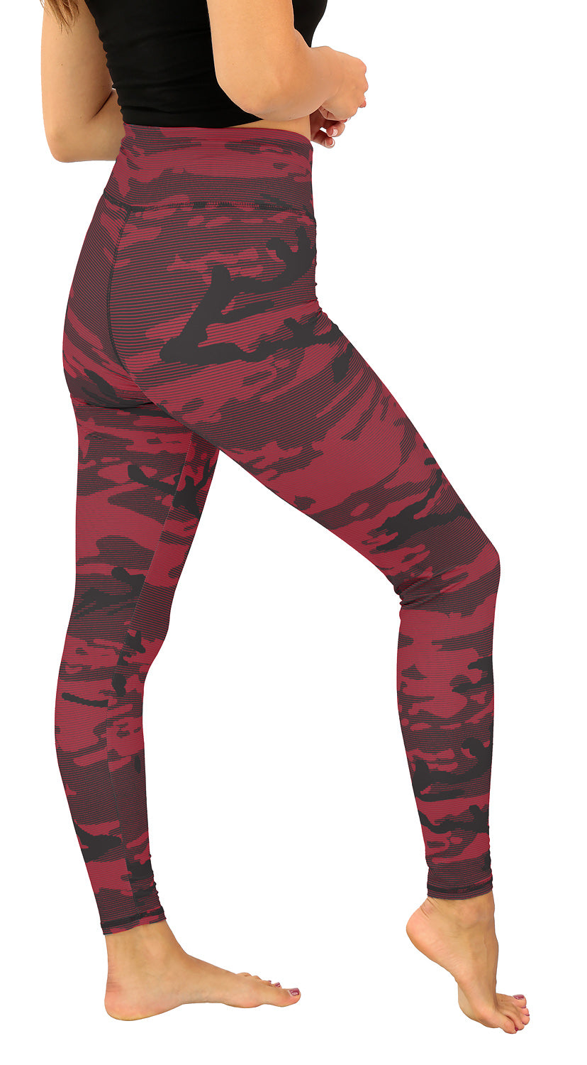 Zubaz NFL Women's Goal Line Camo Line Leggings, Atlanta Falcons