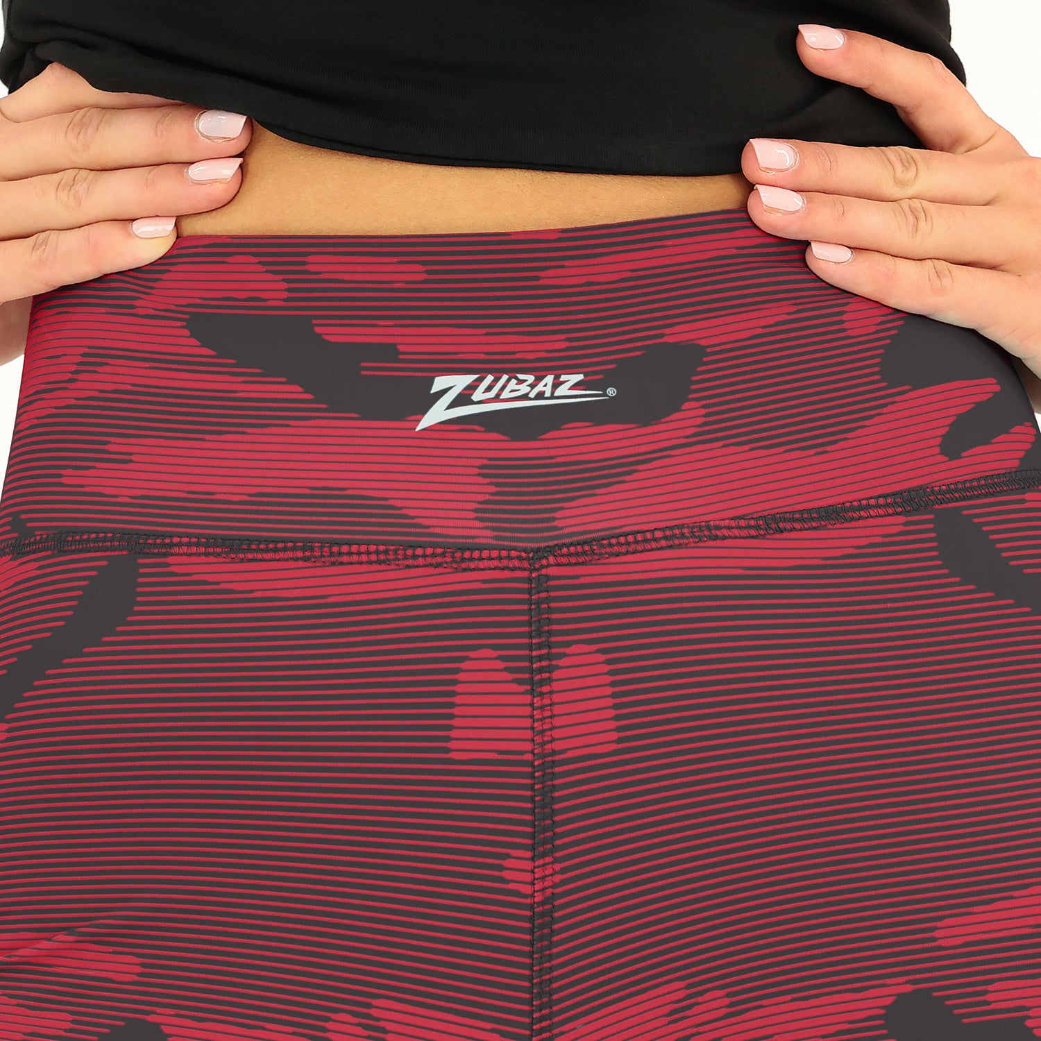 Zubaz NFL Women's Goal Line Camo Line Leggings, Atlanta Falcons