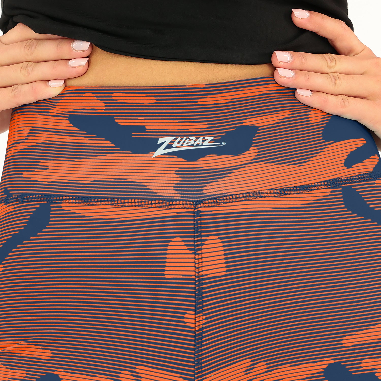 Zubaz NFL Women's Goal Line Camo Line Leggings, Chicago Bears