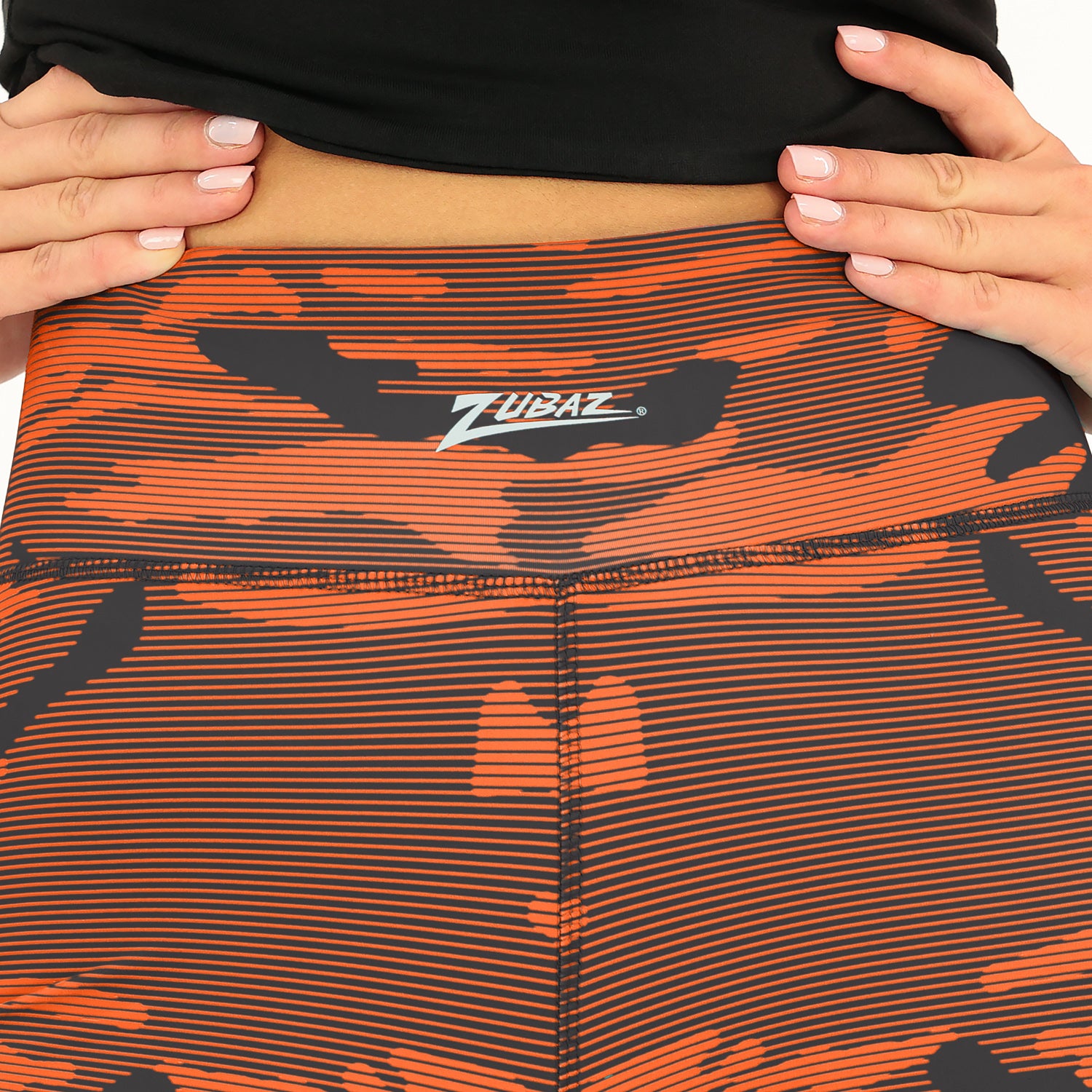 Zubaz NFL Women's Goal Line Camo Line Leggings, Cincinnati Bengals