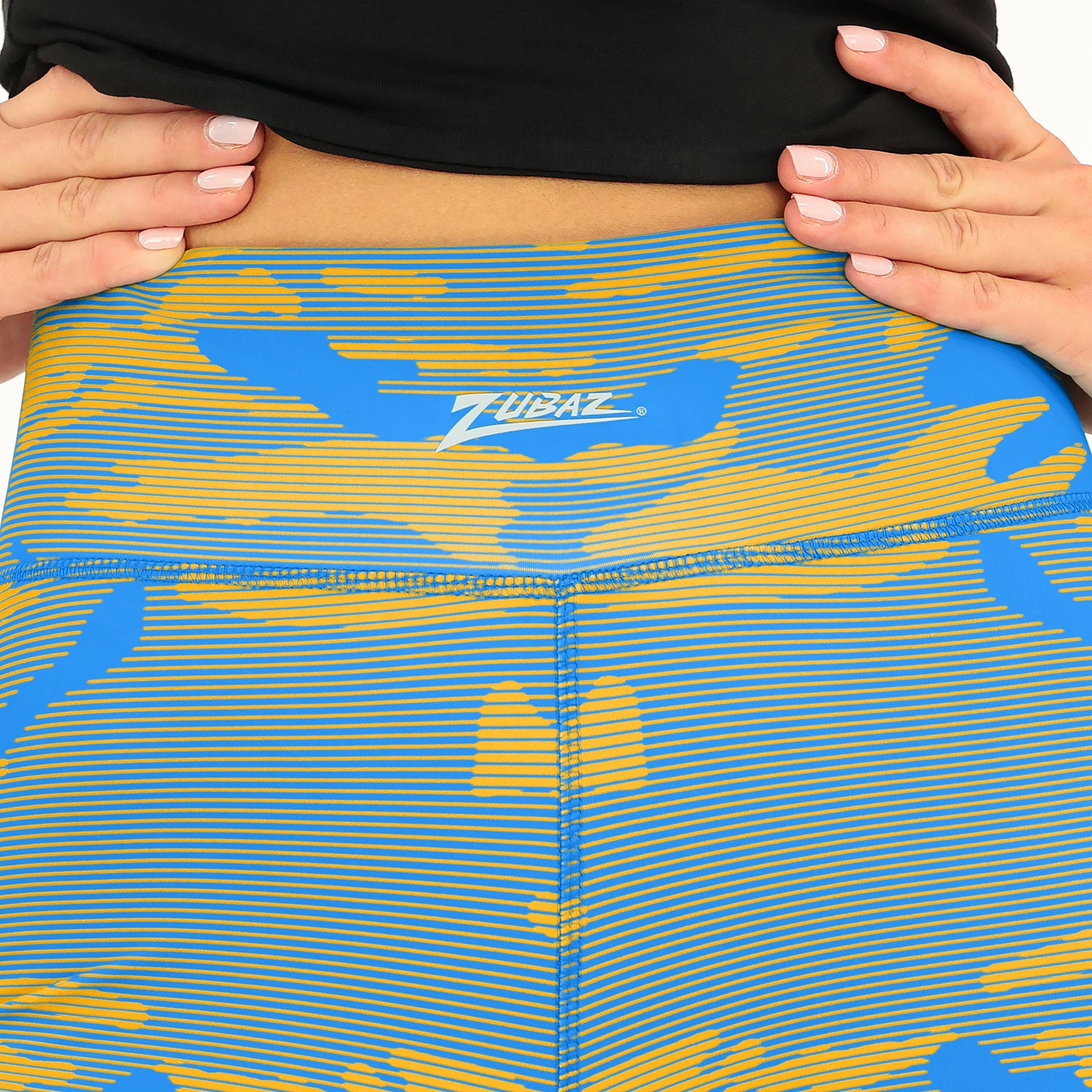 Zubaz NFL Women's Goal Line Camo Line Leggings, Los Angeles Chargers