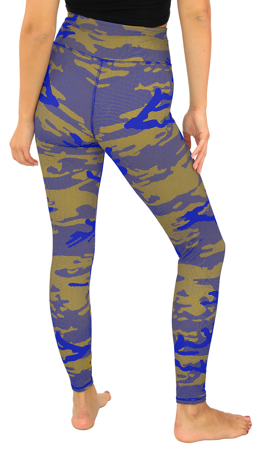 Zubaz NFL Women's Goal Line Camo Line Leggings, Los Angeles Rams