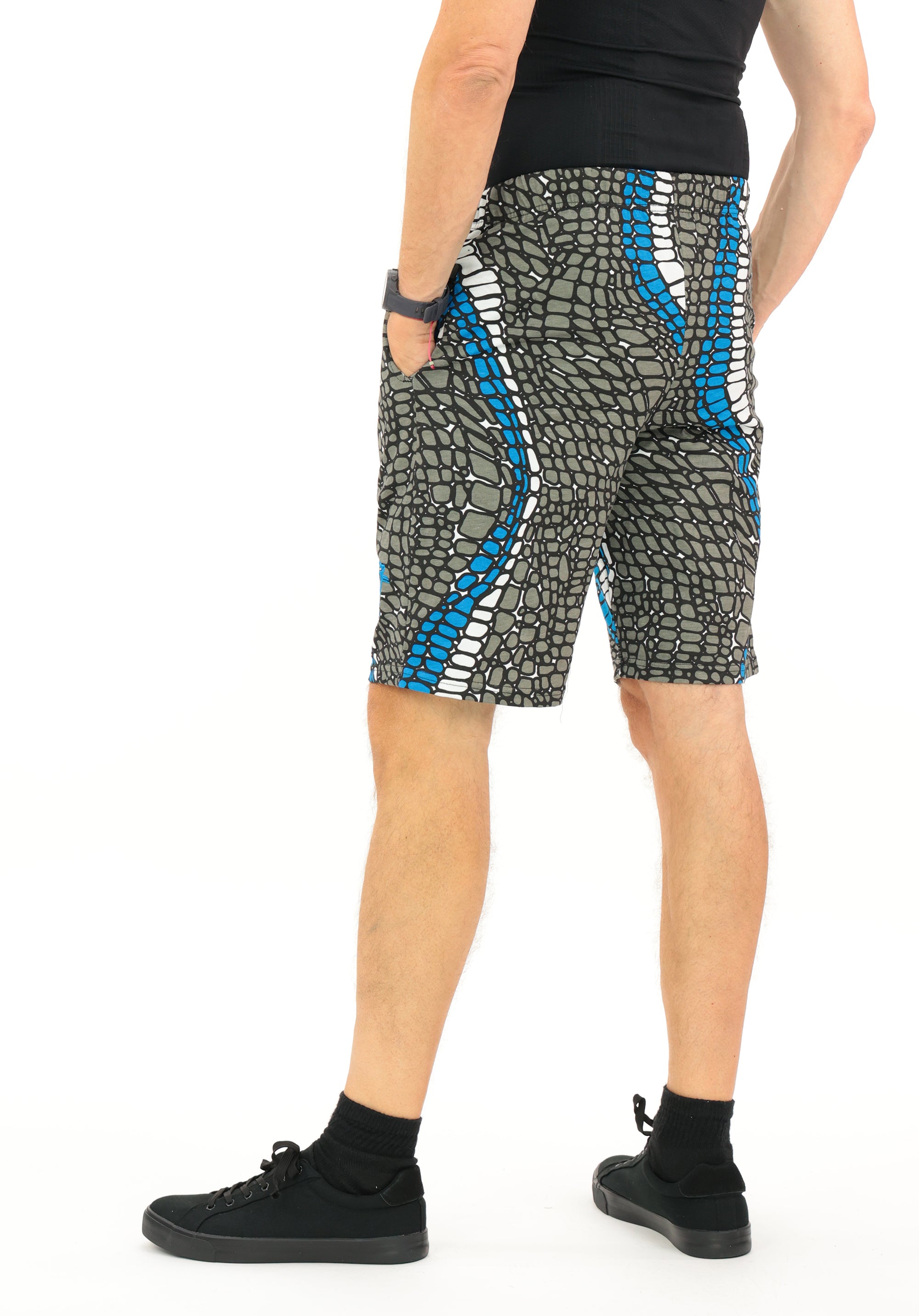 Zubaz NFL Adult Unisex Z88 Embroidered Gator 3 Color Shorts, Carolina Pantshers