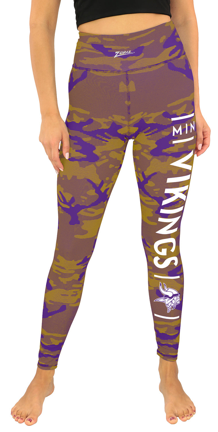 Zubaz NFL Women's Goal Line Camo Line Leggings, Minnesota Vikings - Official NFL Vikings Zubaz Apparel (11 of 53)