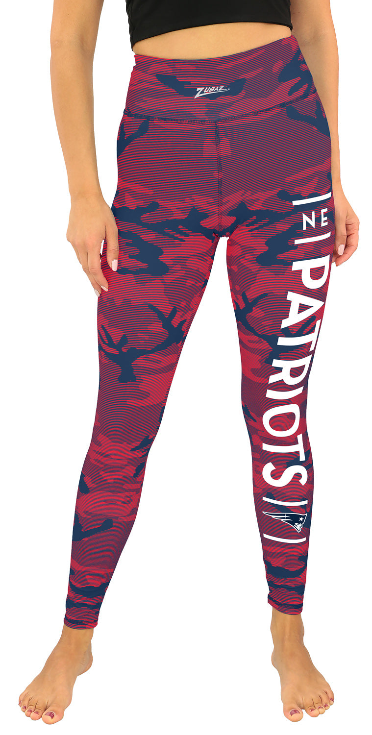 Zubaz NFL Women's Goal Line Camo Line Leggings, New England Patriots - Official NFL Patriots Zubaz Apparel (11 of 53)