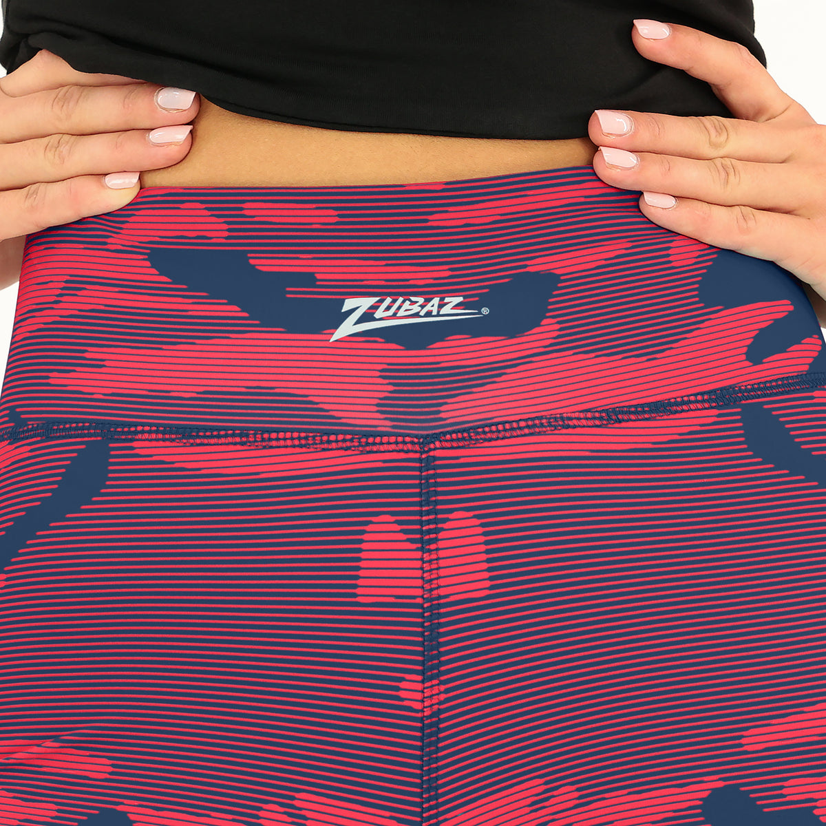 Zubaz NFL Women's Goal Line Camo Line Leggings, New England Patriots - Official NFL Patriots Zubaz Apparel (7 of 53)