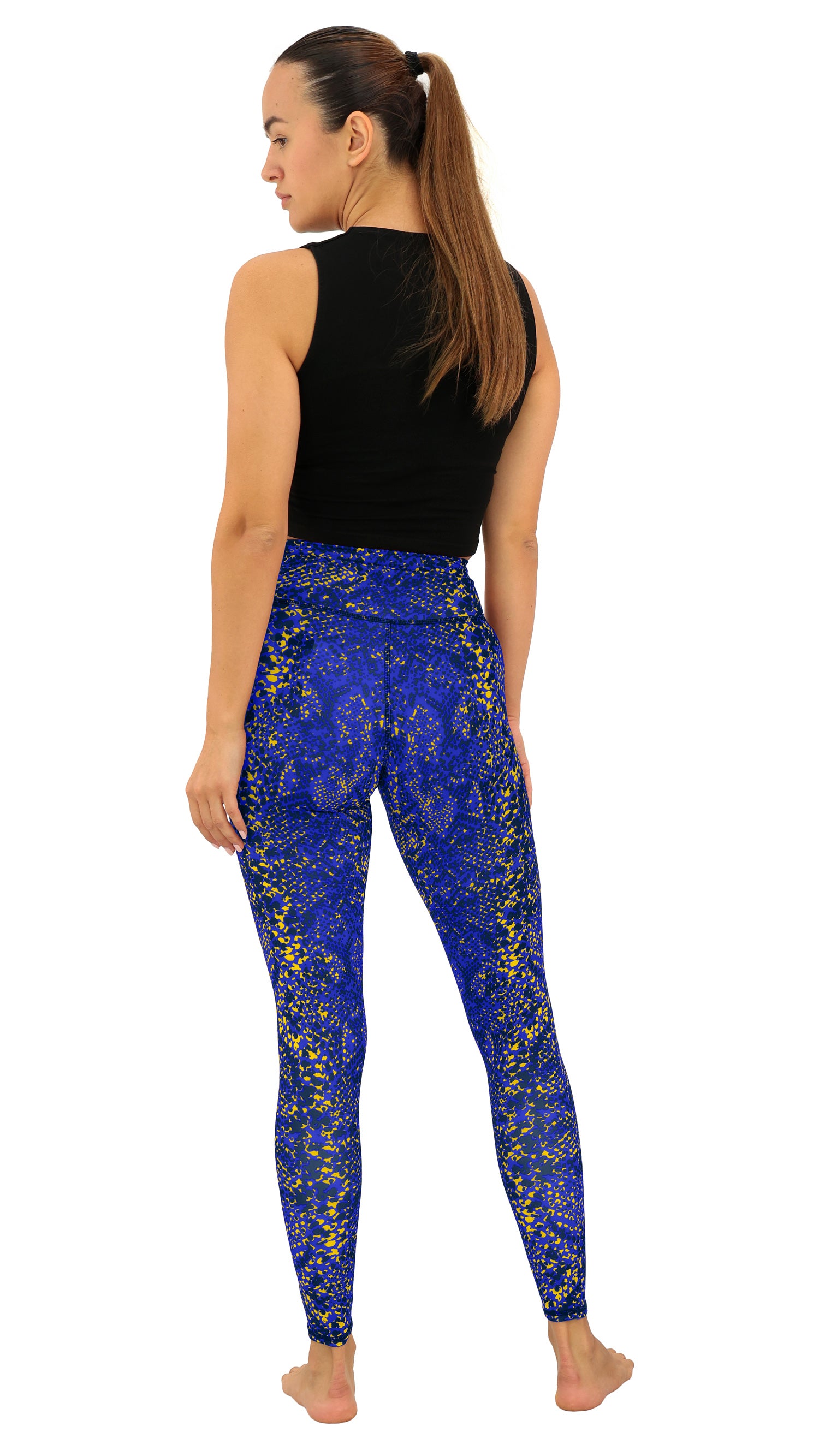 Zubaz NFL Women's Field Goal Primary Post Leggings, Los Angeles Rams