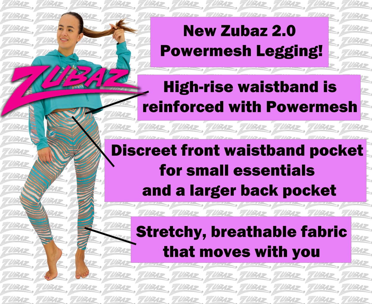 Zubaz NFL Women's Field Goal Primary Post Leggings, New Orleans Saints - Official NFL Saints Zubaz Apparel (27 of 48)