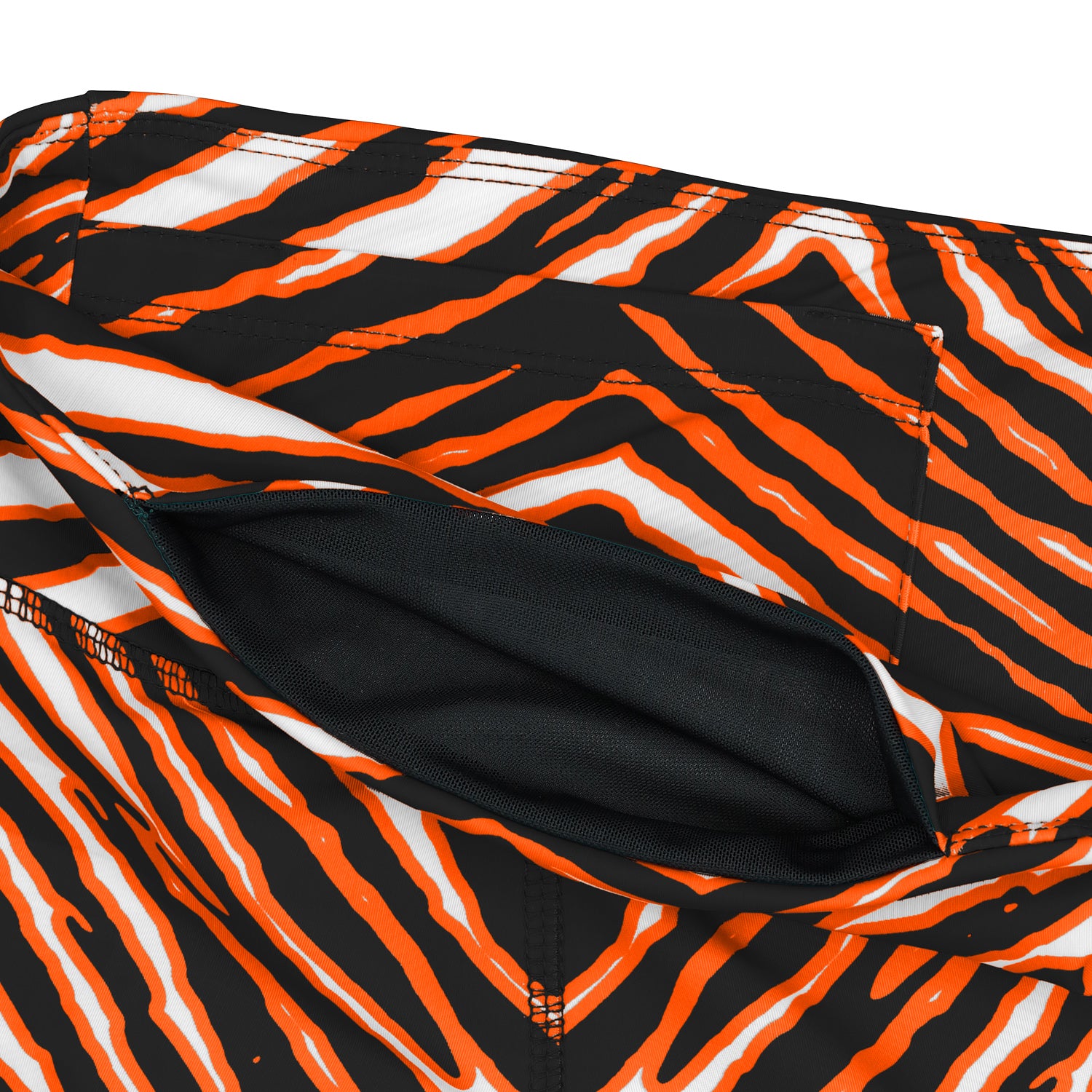 Zubaz NFL Women's 3 Color Zebra Leggings, Cincinnati Bengals - Official NFL Bengals Zubaz Apparel (8 of 13)