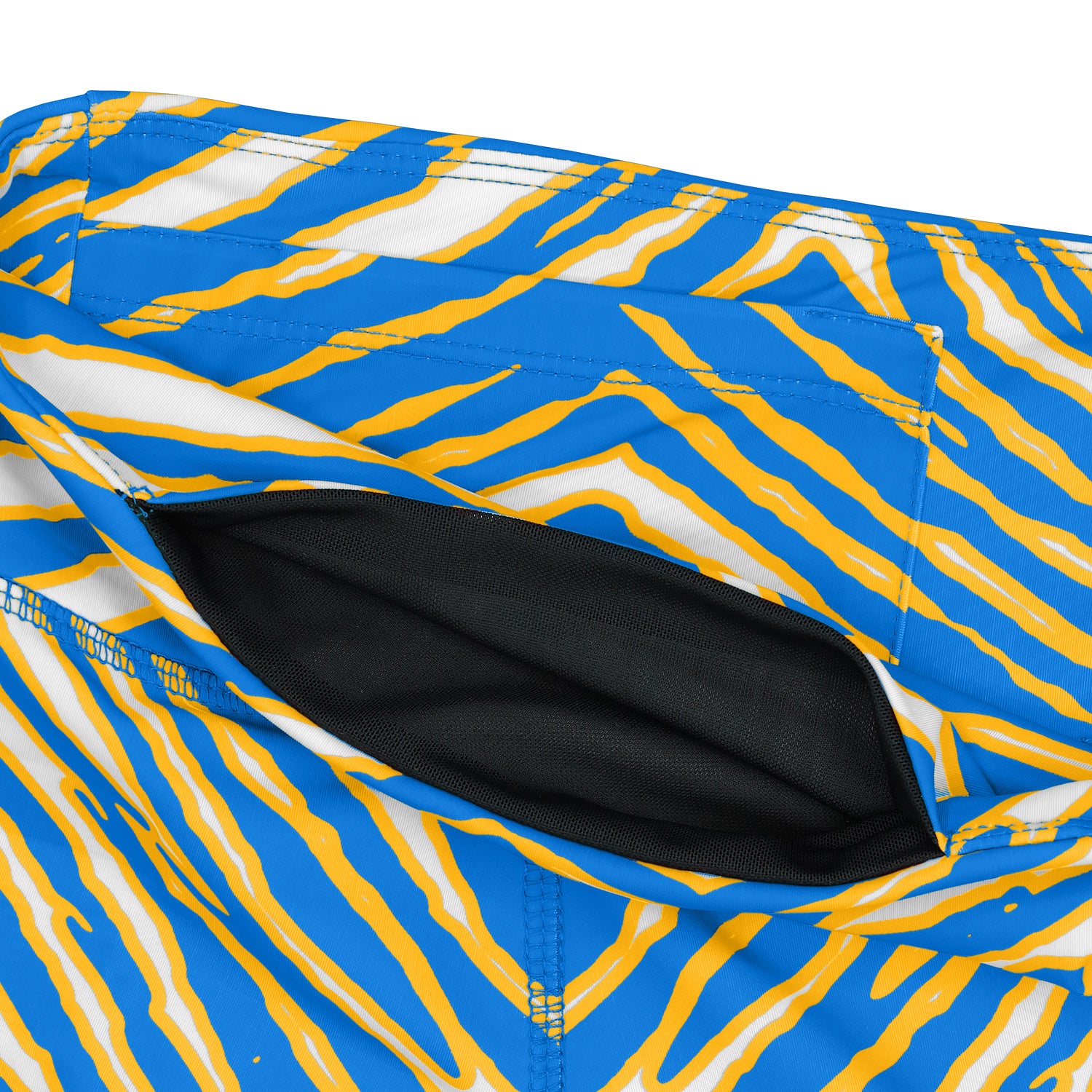 Zubaz NFL Women's 3 Color Zebra Leggings, Los Angeles Chargers - Official NFL Chargers Zubaz Apparel (9 of 14)