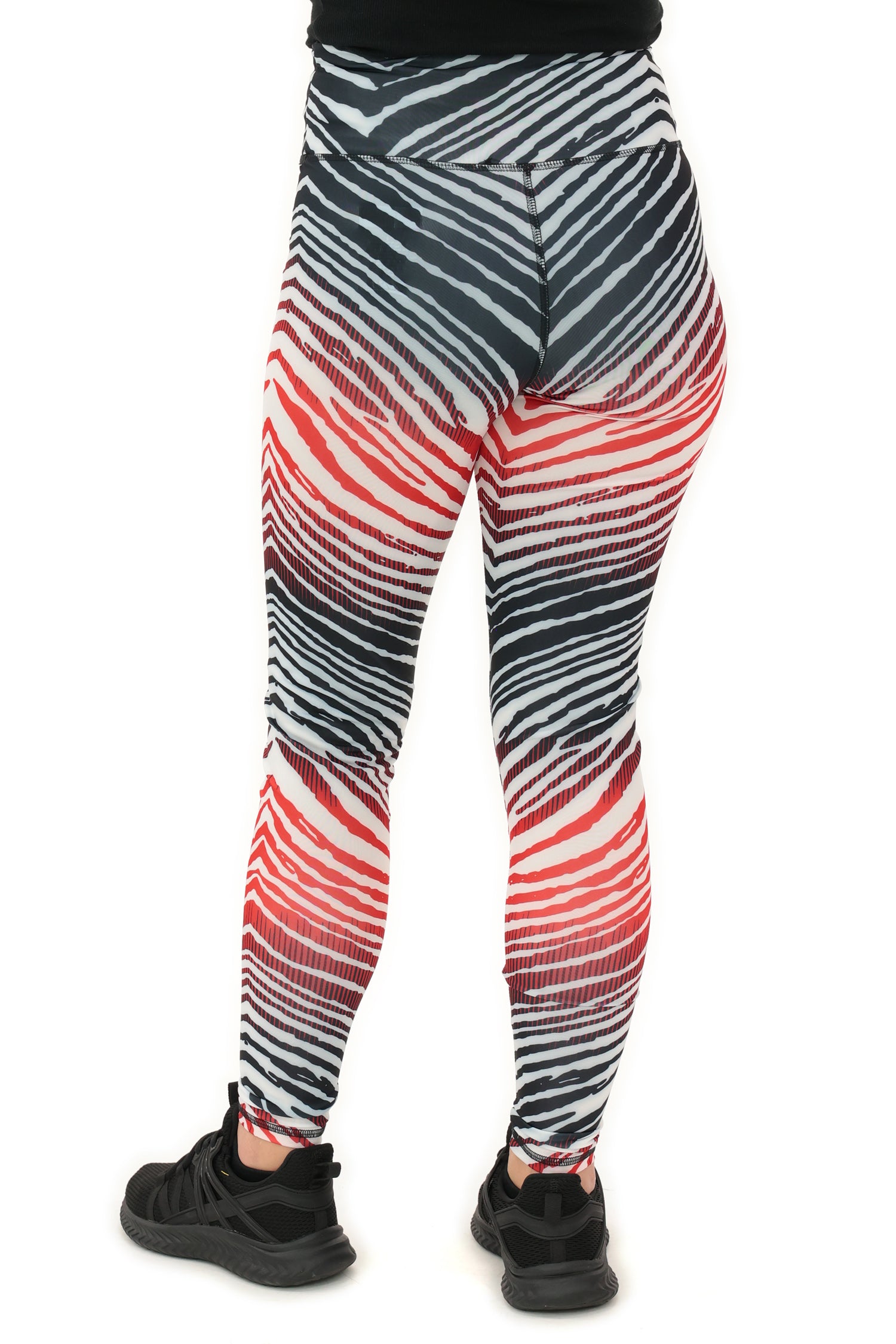 Zubaz NFL Women's Primary Logo Zebra Ombre Leggings, Atlanta Falcons