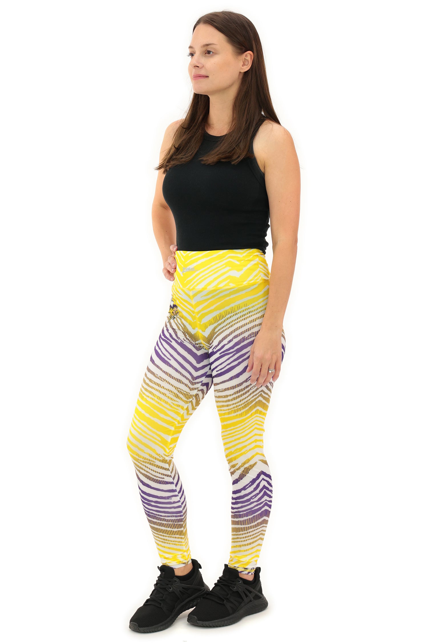 Zubaz NFL Women's Primary Logo Zebra Ombre Leggings, Minnesota Vikings - Official NFL Vikings Zubaz Apparel (11 of 64)