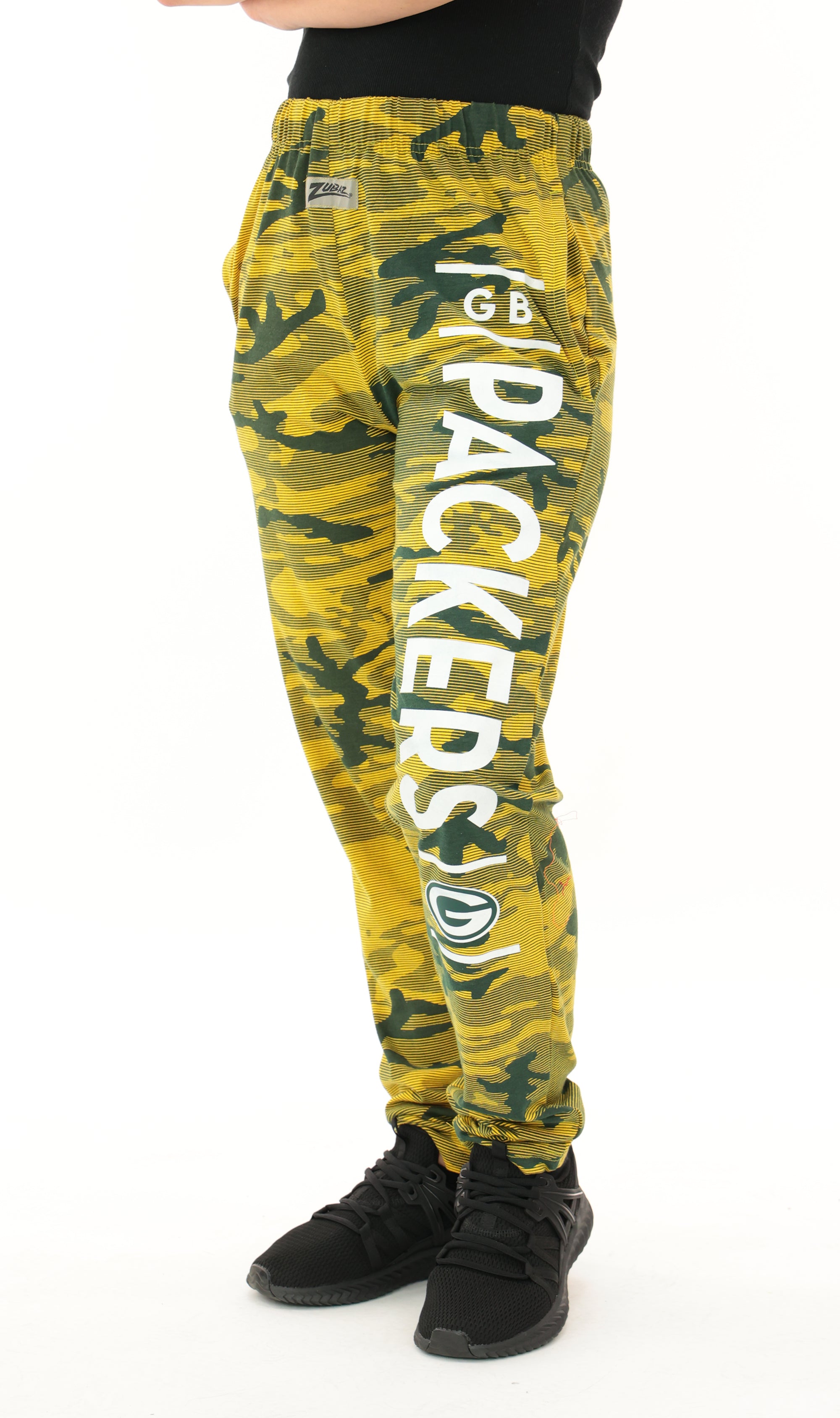 Zubaz NFL Adult Unisex Z88 Camo Lines Pants, Green Bay Packers - Official NFL Packers Zubaz Apparel (7 of 8)