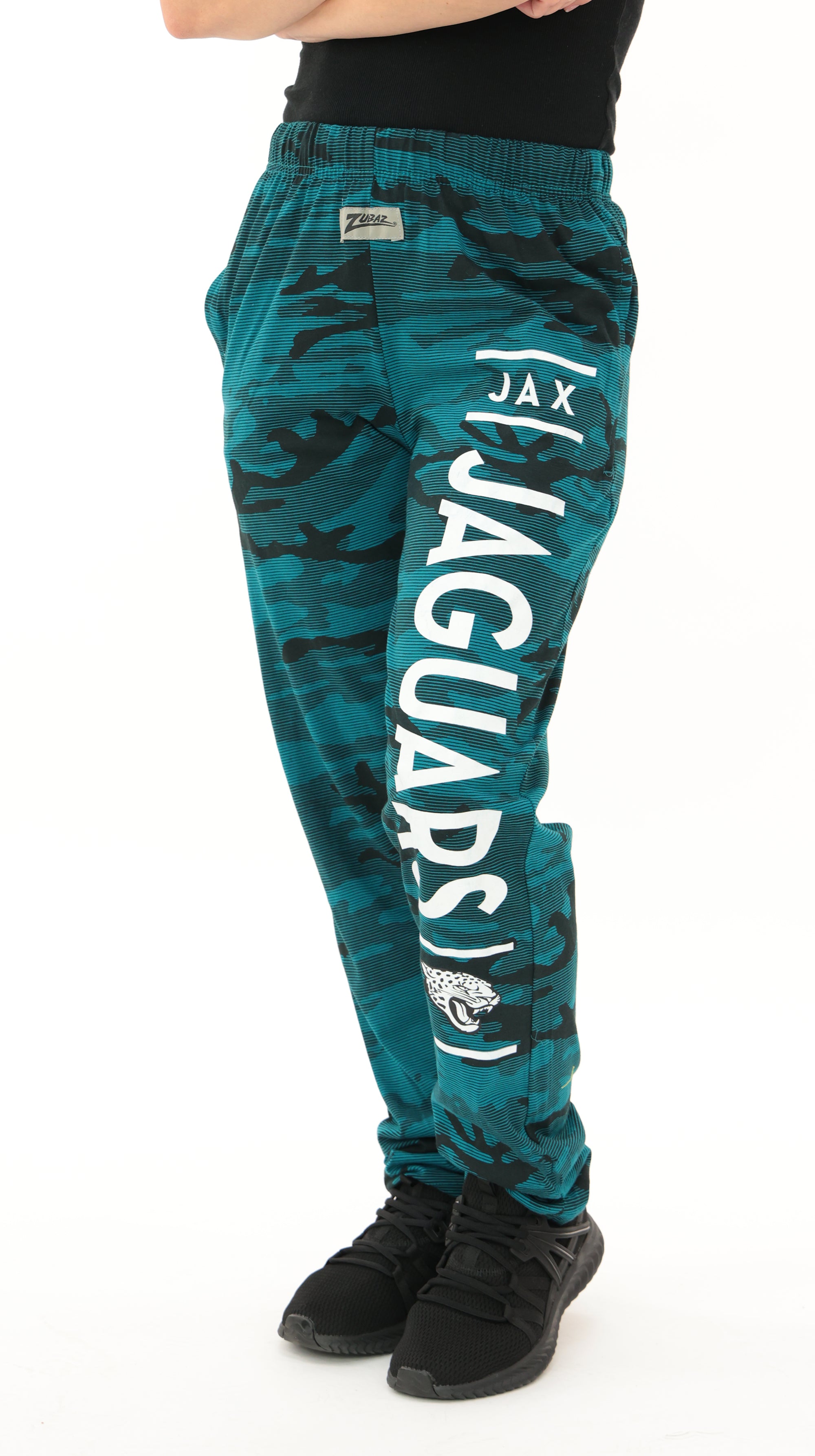 Zubaz NFL Adult Unisex Z88 Camo Lines Pants, Jacksonville Jaguars - Official NFL Jaguars Zubaz Apparel (5 of 8)