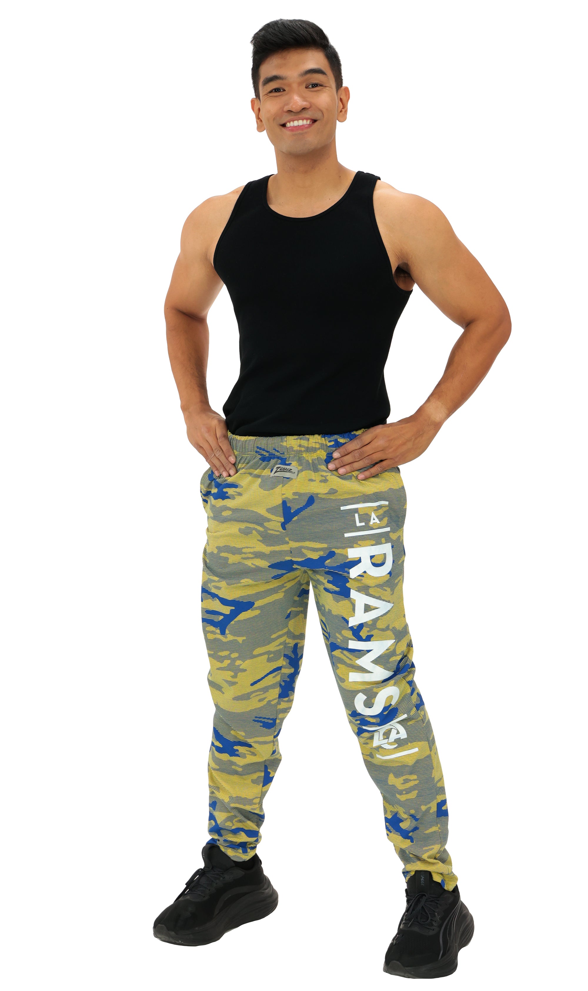 Zubaz NFL Adult Unisex Z88 Camo Lines Pants, Los Angeles Rams - Official NFL Rams Zubaz Apparel (1 of 5)
