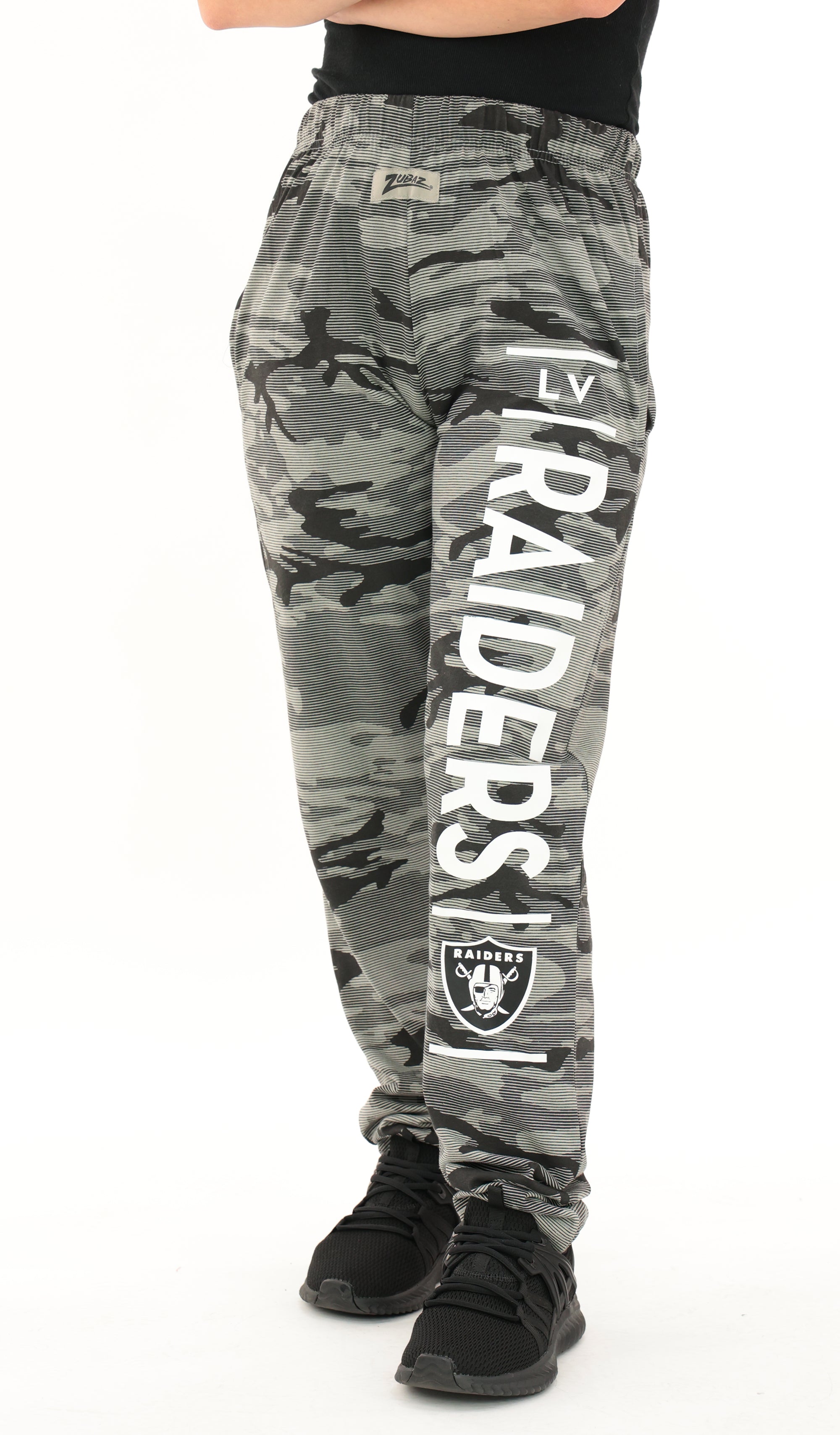 Zubaz NFL Adult Unisex Z88 Camo Lines Pants, Las Vegas Raiders - Official NFL Raiders Zubaz Apparel (6 of 8)