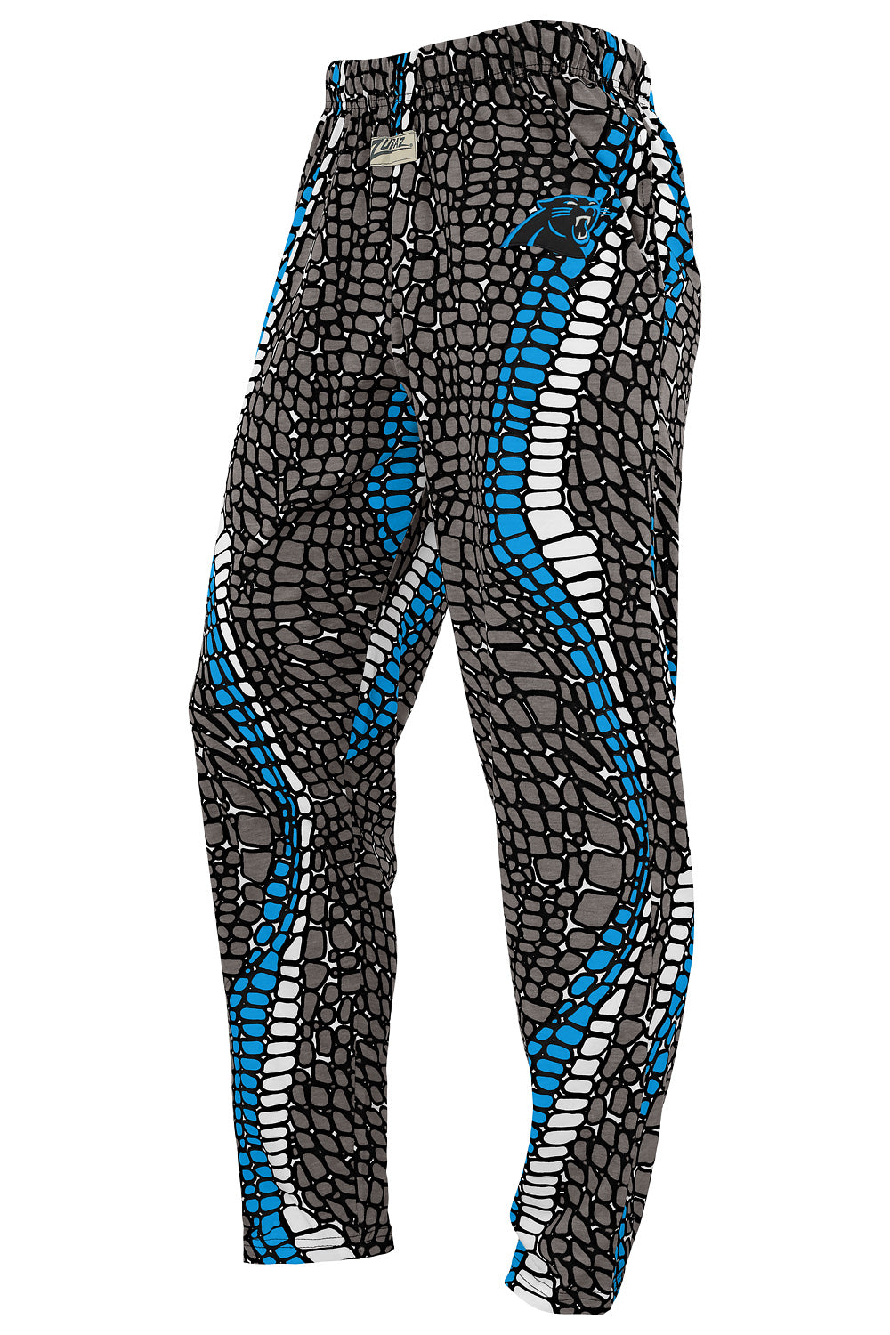 Zubaz NFL Adult Unisex Z88 Embroidered Gator 3 Color Pants, Carolina Pantshers