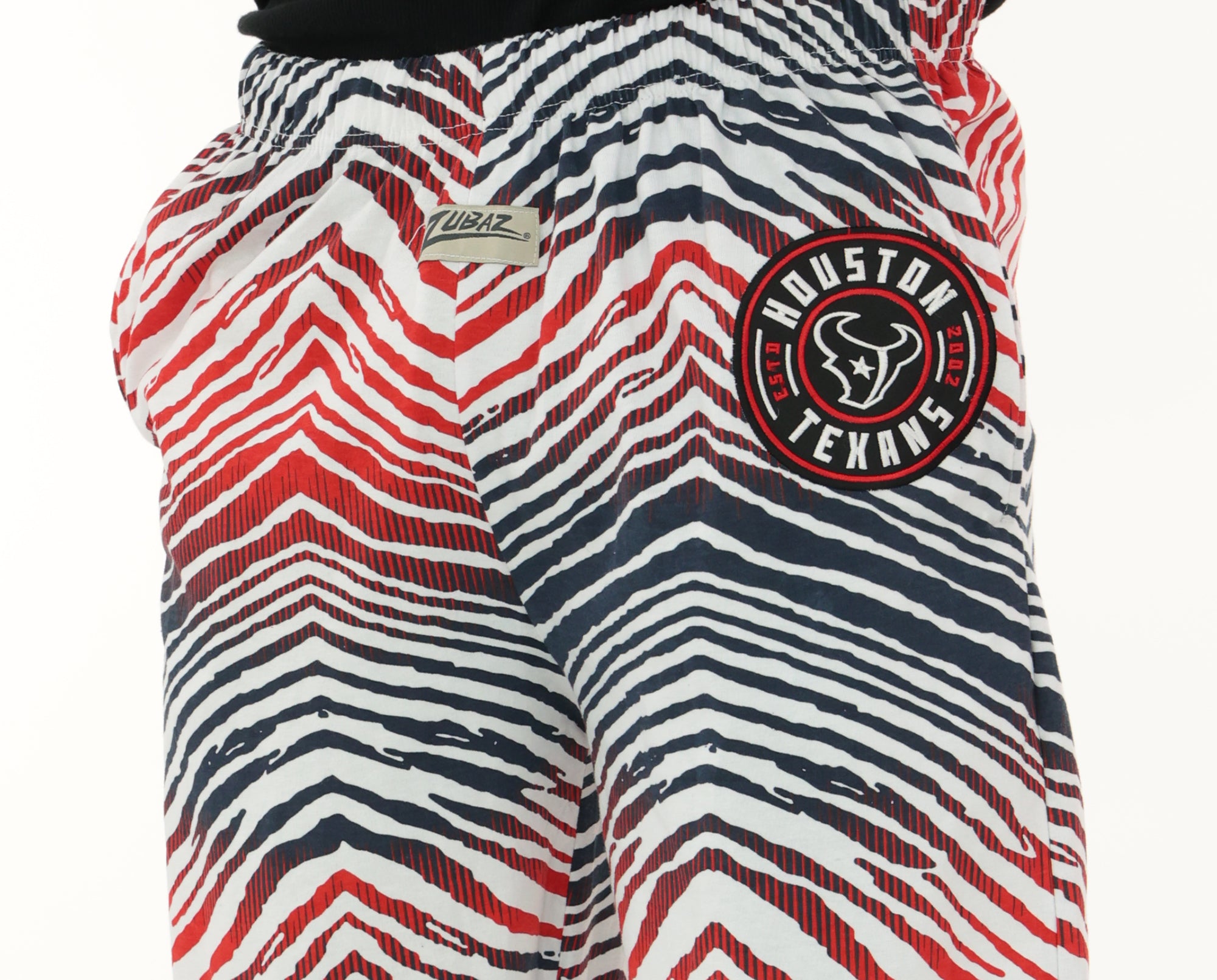 Zubaz NFL Adult Unisex Z88 Embroidered Zebra Ombre TMC Pants, Houston Texans - Official NFL Texans Zubaz Apparel (6 of 7)
