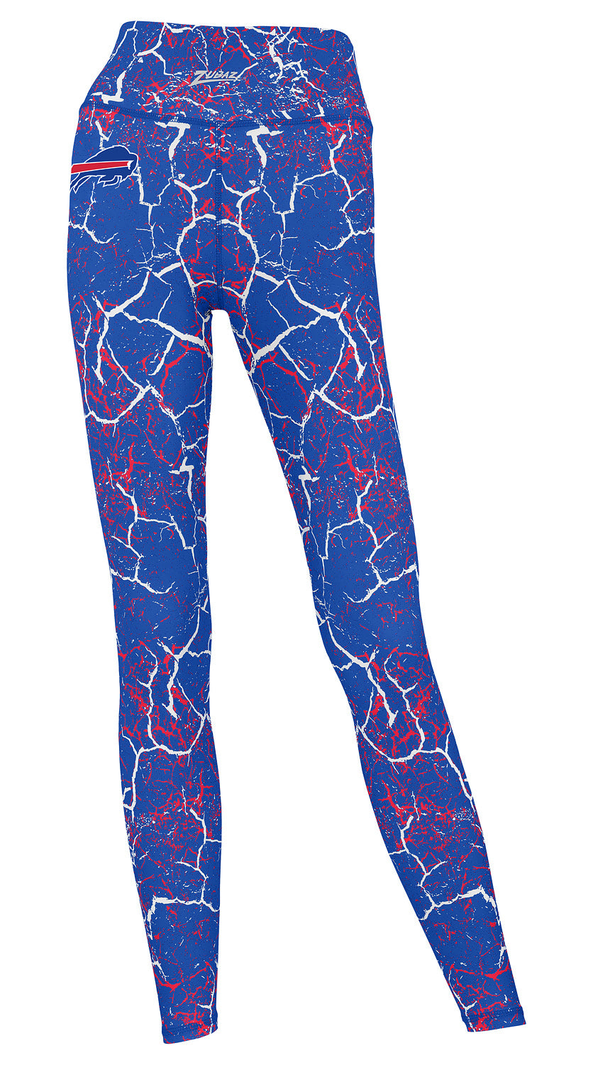 Zubaz NFL Women's Marble Leggings, Buffalo Bills