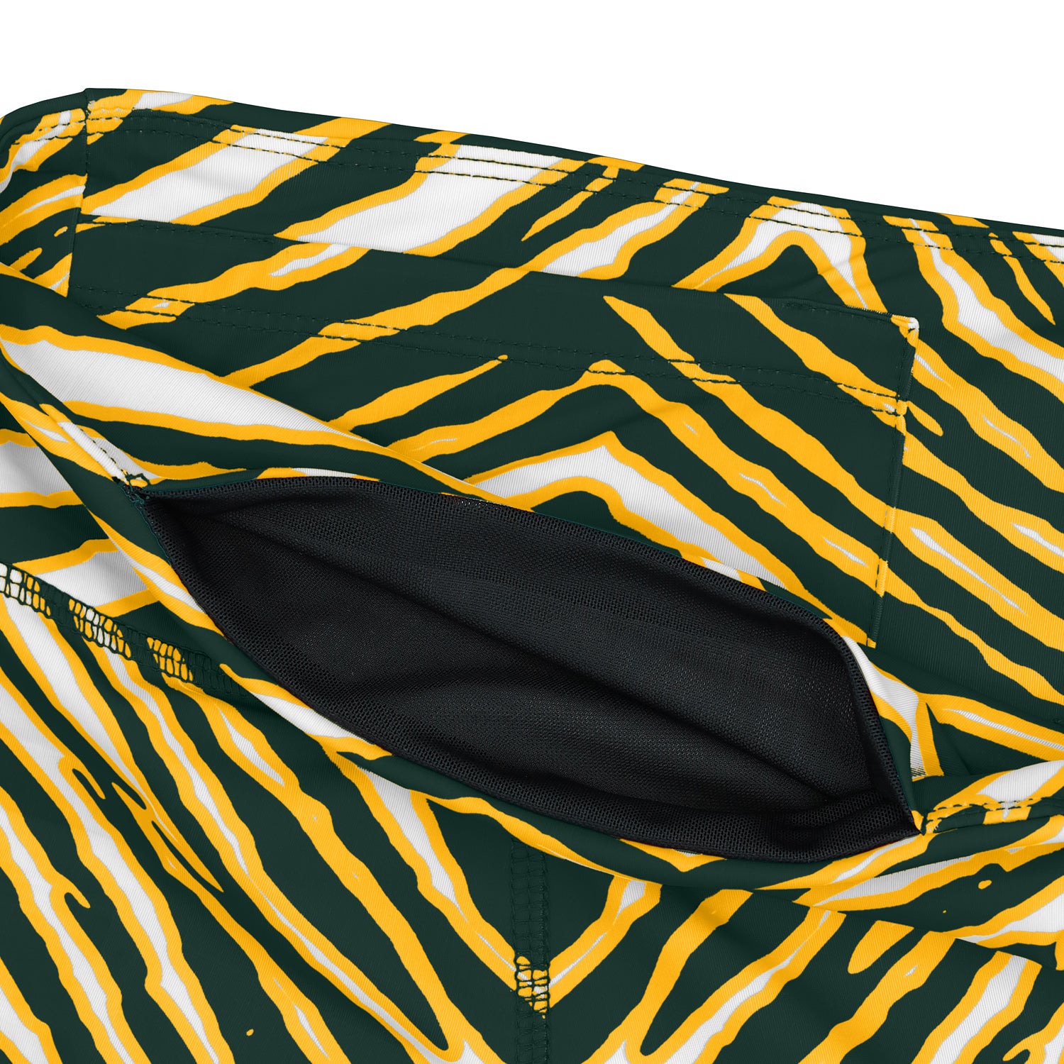 Zubaz NFL Women's Embroidered 3 Color Zebra Leggings, Green Bay Packers