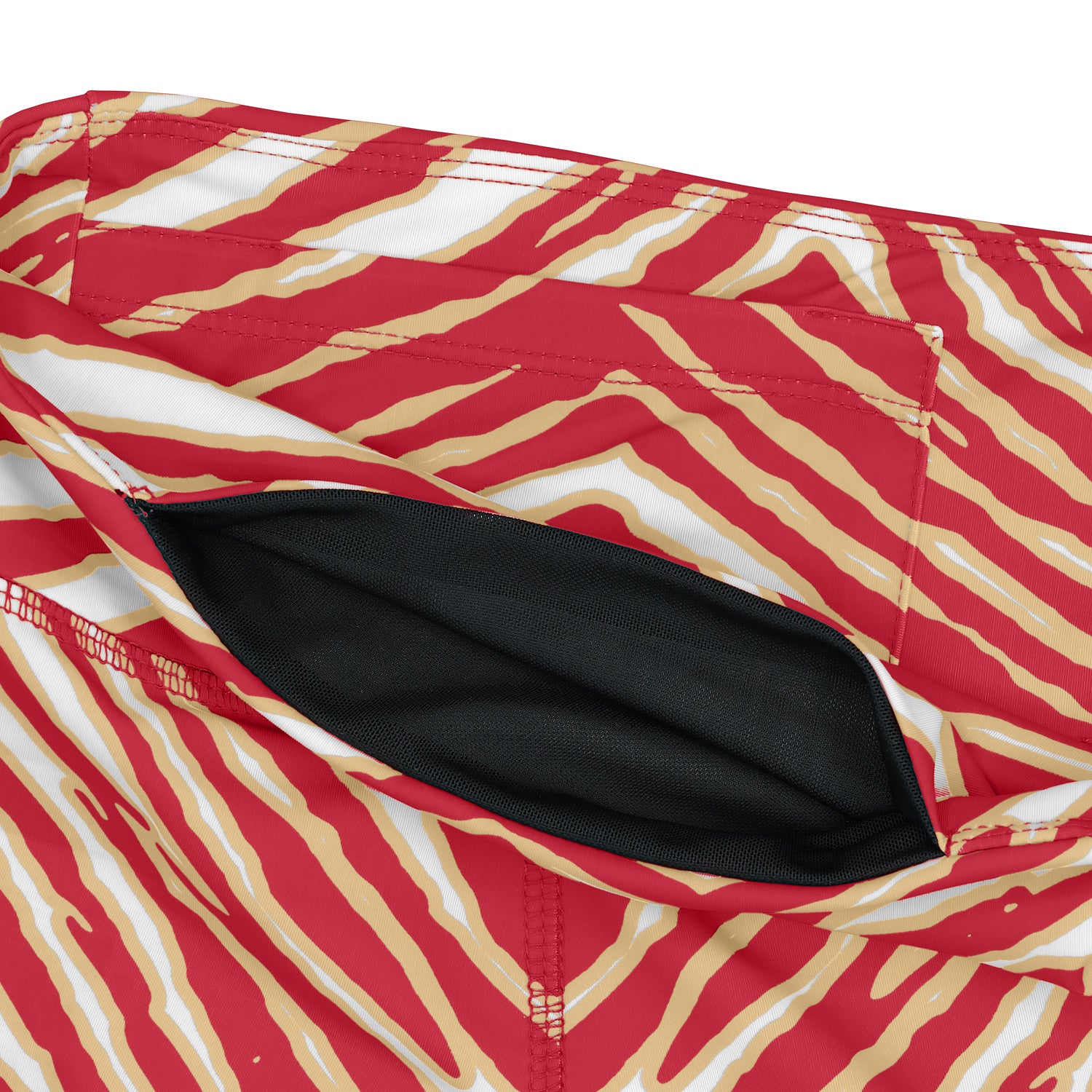 Zubaz NFL Women's 3 Color Zebra Leggings, San Francisco 49ers - Official NFL 49ers Zubaz Apparel (3 of 14)