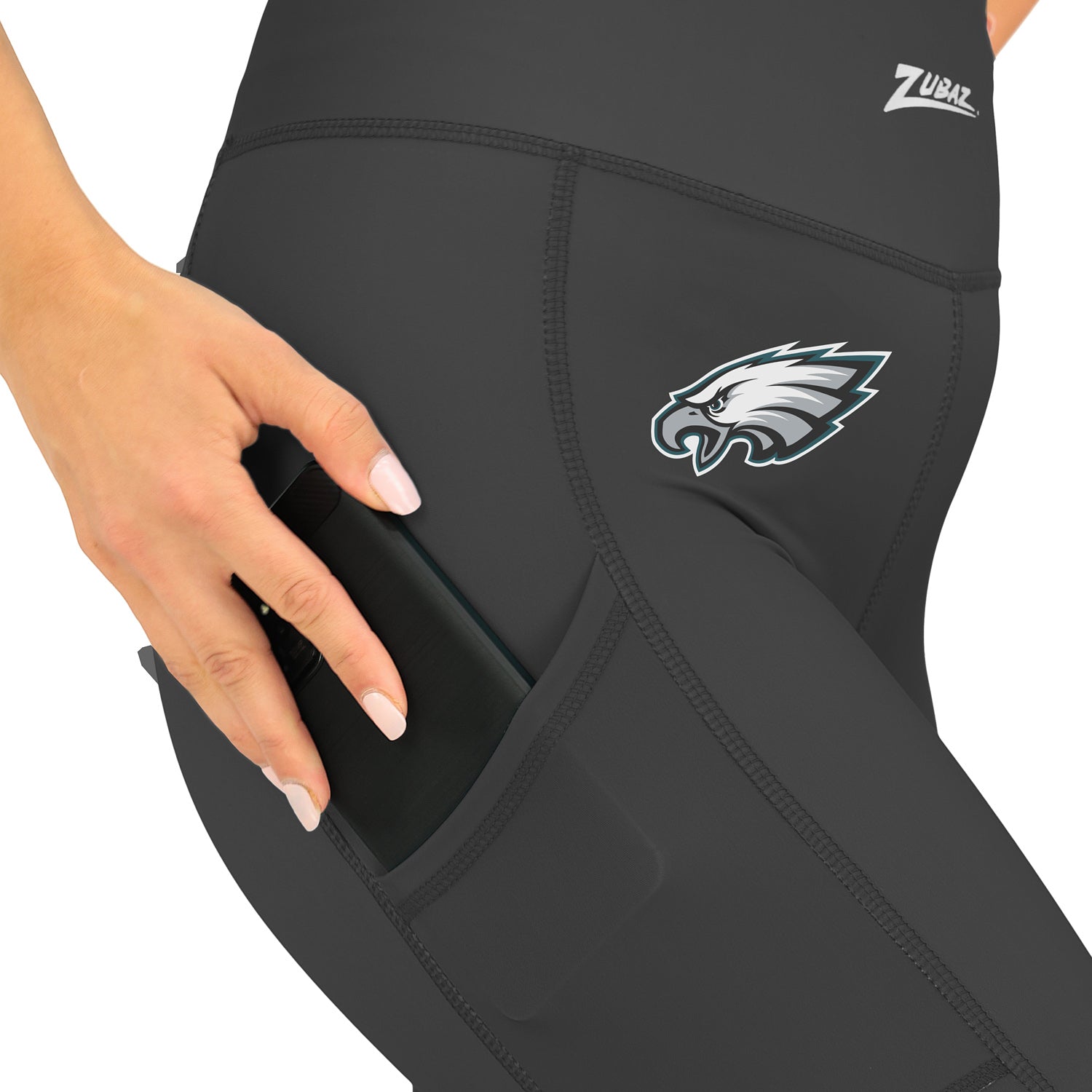 Zubaz NFL Women's Fade Primary Logo Leggings, Philadelphia Eagles