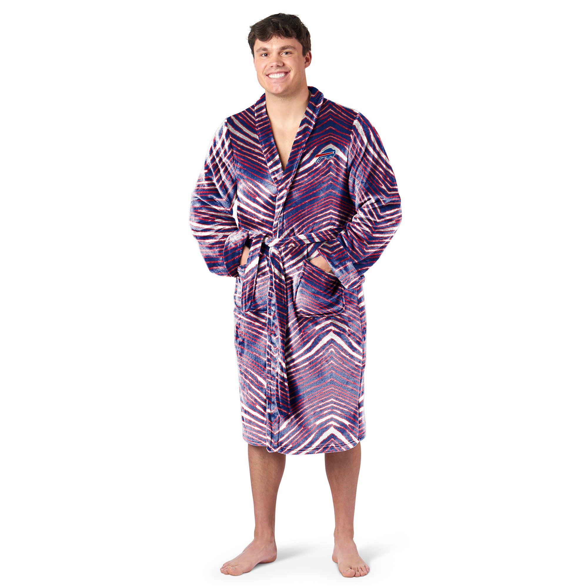 Zubaz X Northwest SCATTER PRINT ROBE ZUBAZ - BILLS