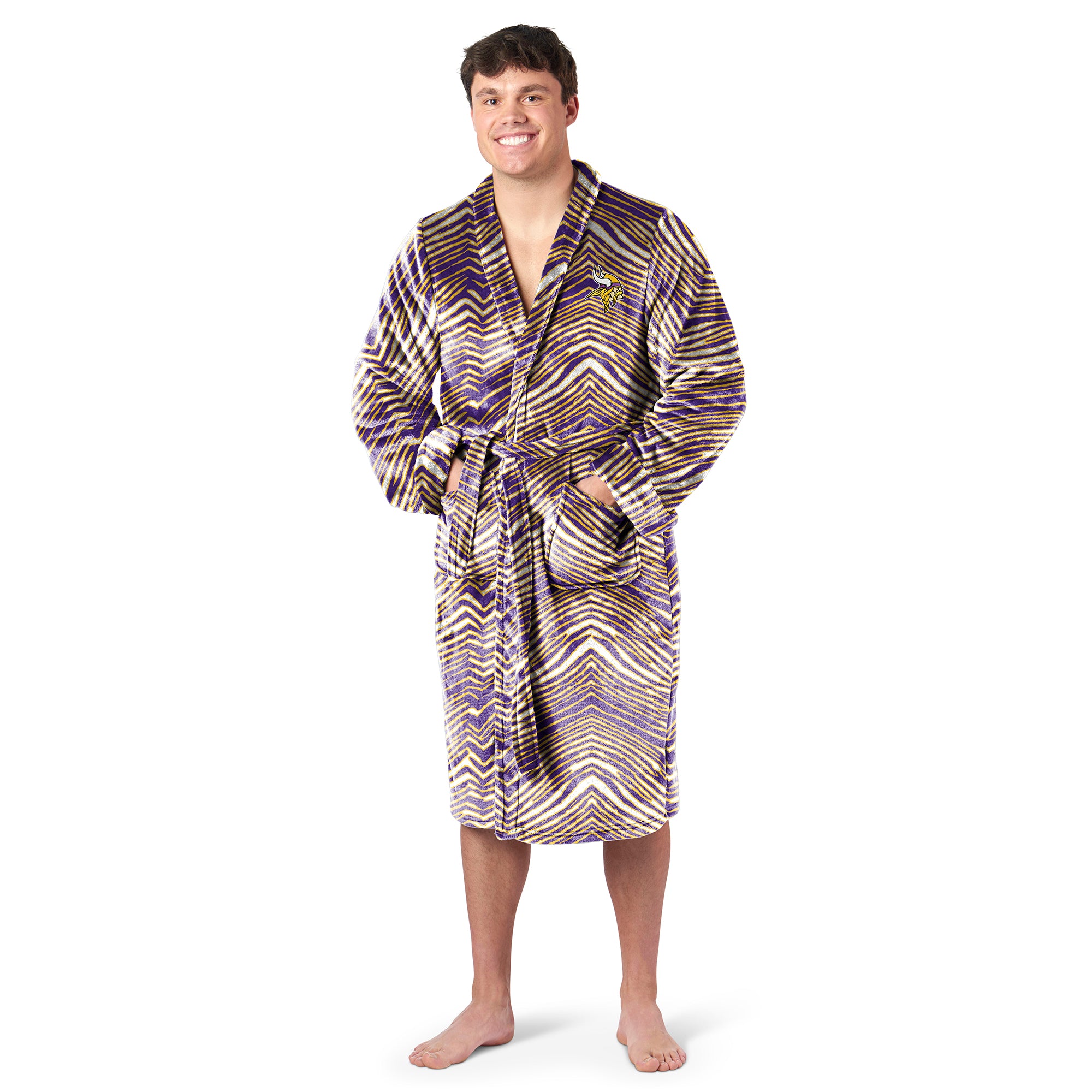 Zubaz X Northwest SCATTER PRINT ROBE ZUBAZ - VIKINGS