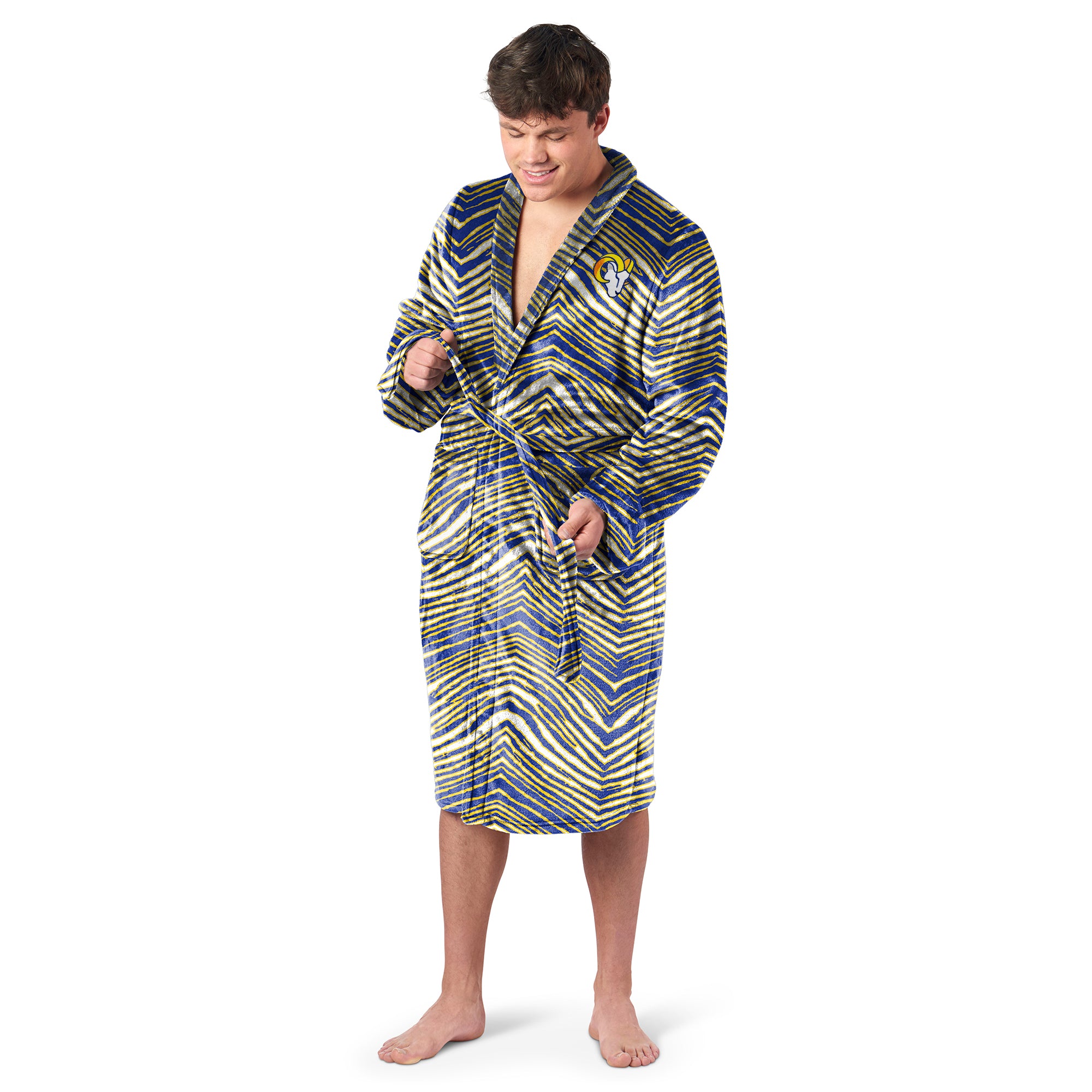 Zubaz X Northwest SCATTER PRINT ROBE ZUBAZ - LA RAMS