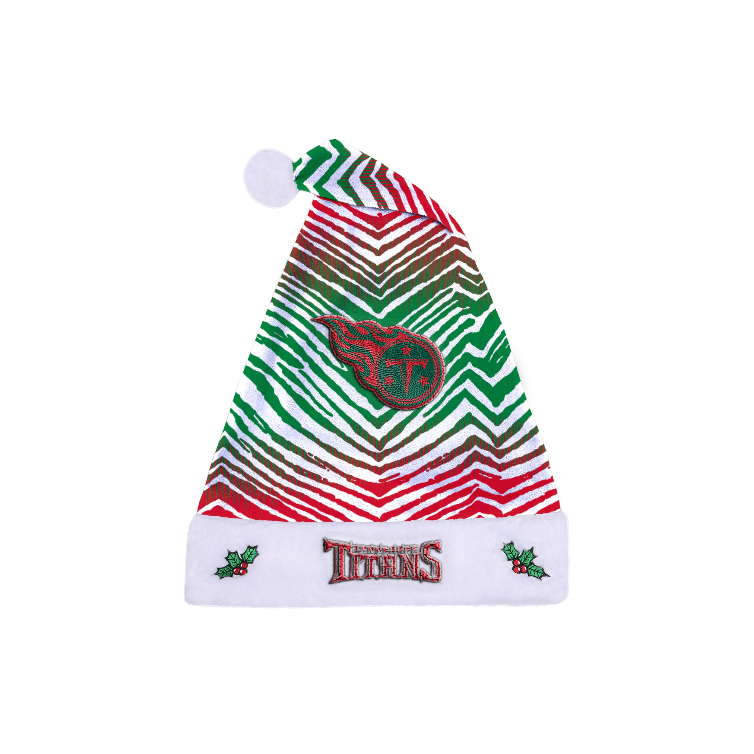 Zubaz Santa Hat NFL Tennessee Titans - Red and green