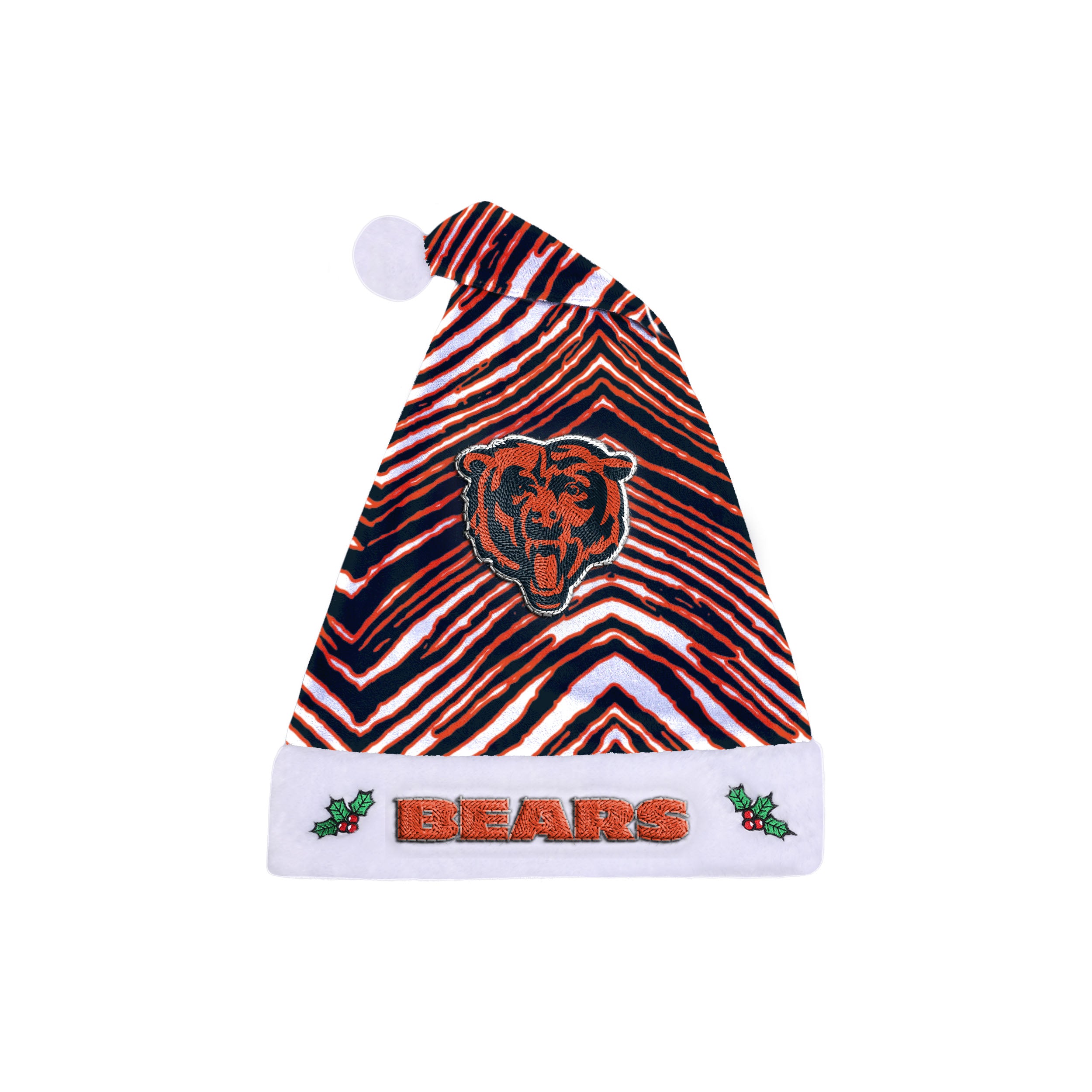 Zubaz Santa Hat NFL Chicago Bears - Team color - Official NFL Bears Zubaz Apparel