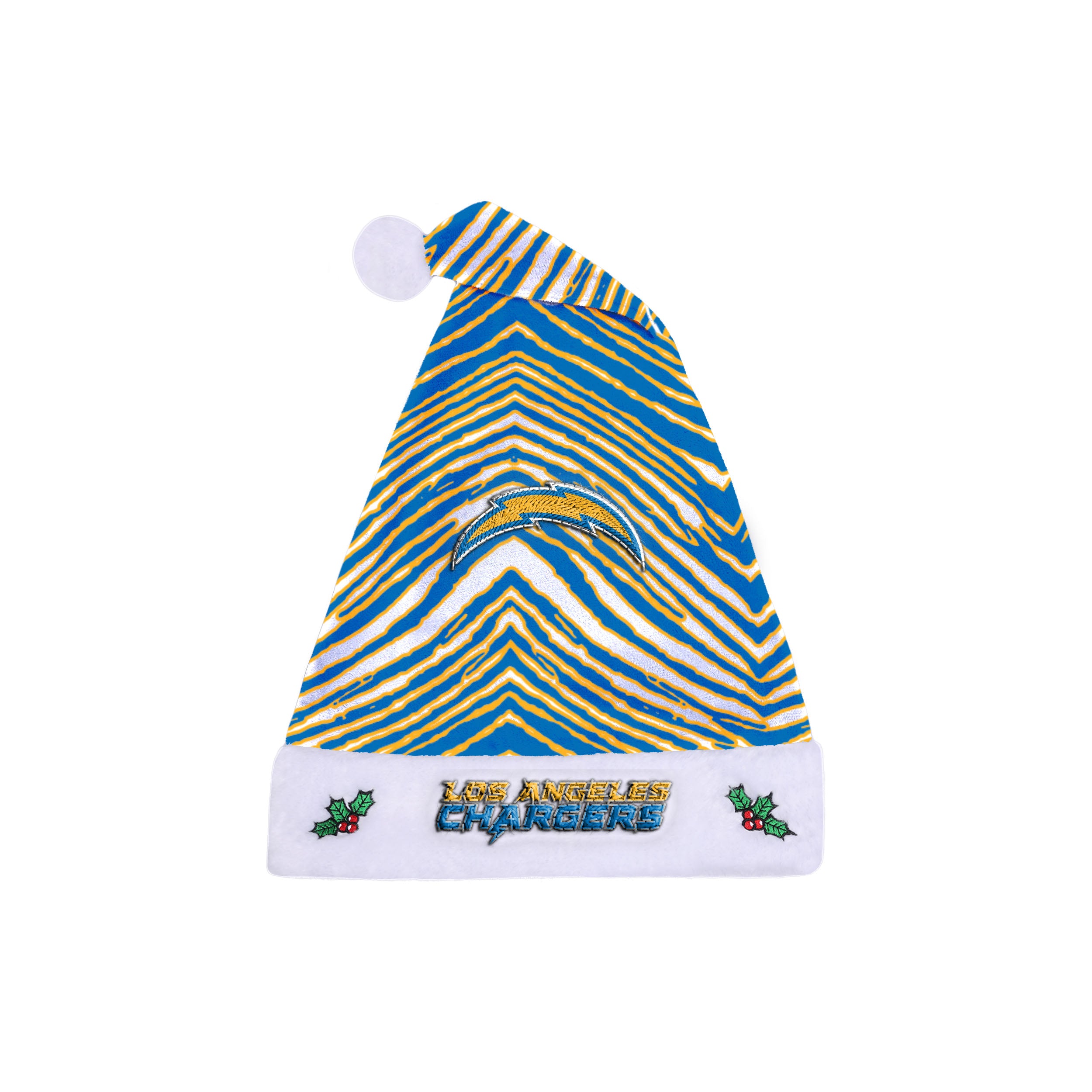 Zubaz Santa Hat NFL Los Angeles Chargers - Team color