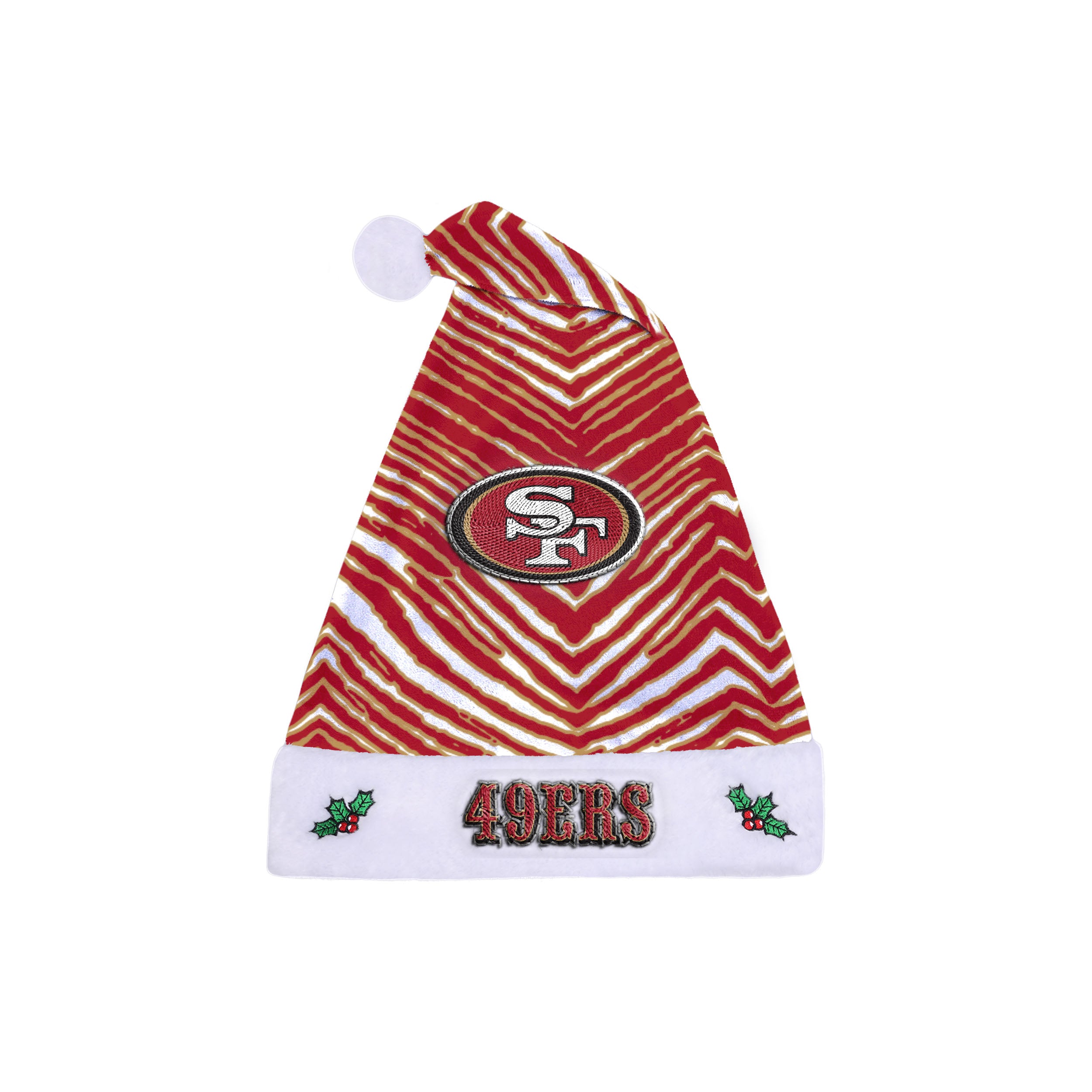 Zubaz Santa Hat NFL San Francisco 49Ers - Team color
