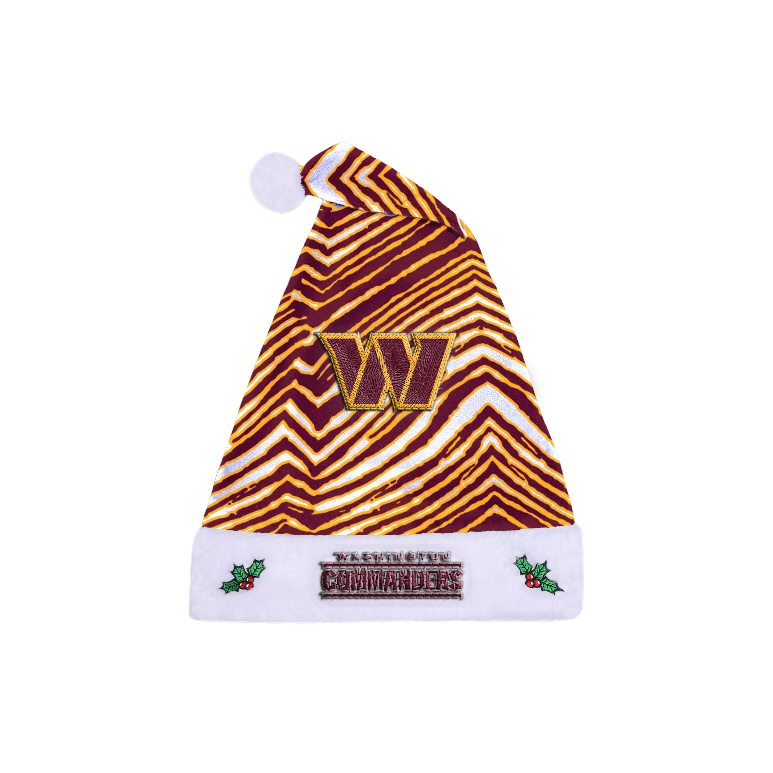 Zubaz Santa Hat NFL Washington Commanders - Team color