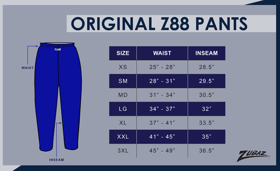 Zubaz NFL Adult Unisex for Men and Women Z88 Embroidered Post Pattern Pants, Washington Commanders