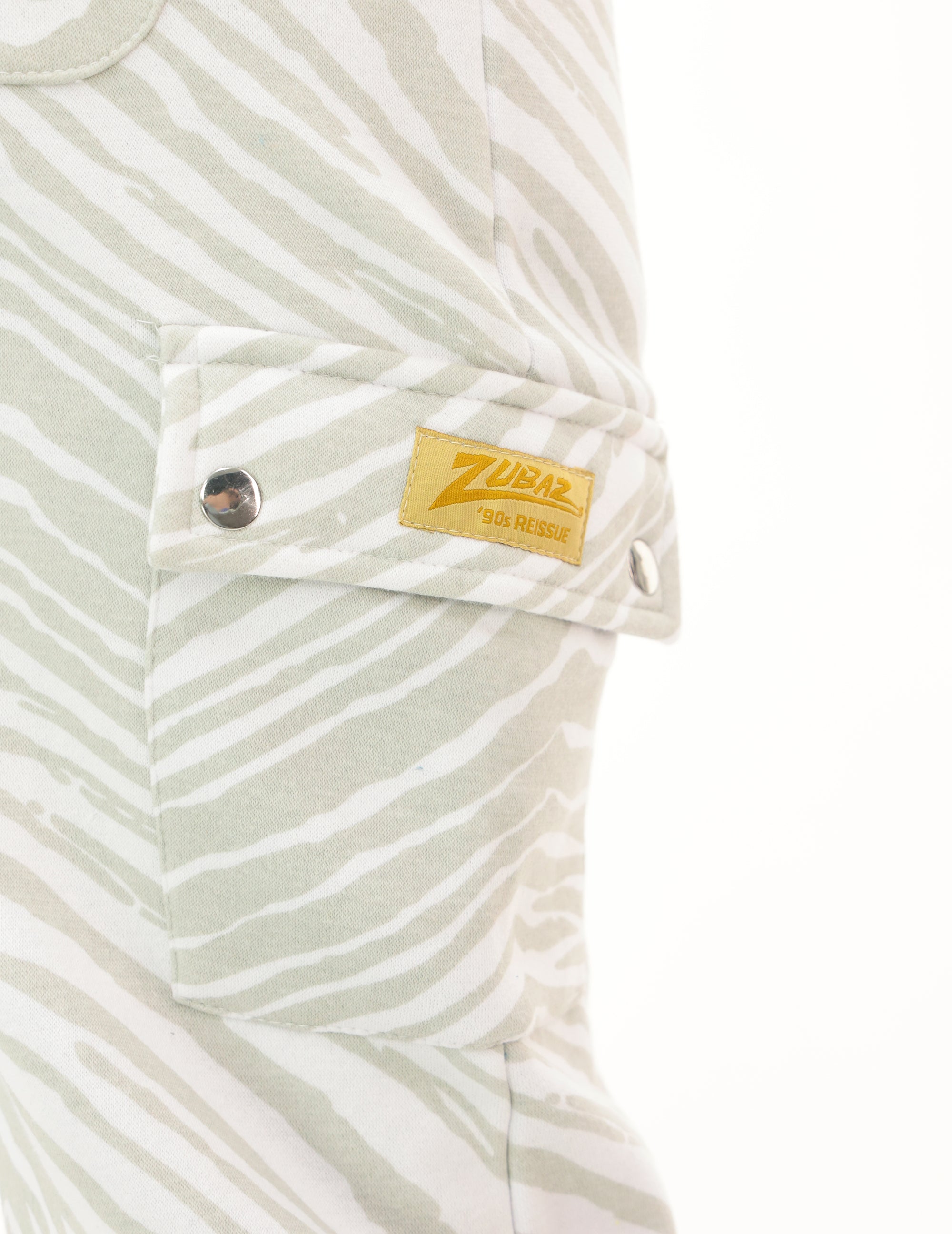 Zubaz NFL UNISEX 90s Team Cargo Joggers - Zebra 2 Color, JACKSONVILLE JAGUARS