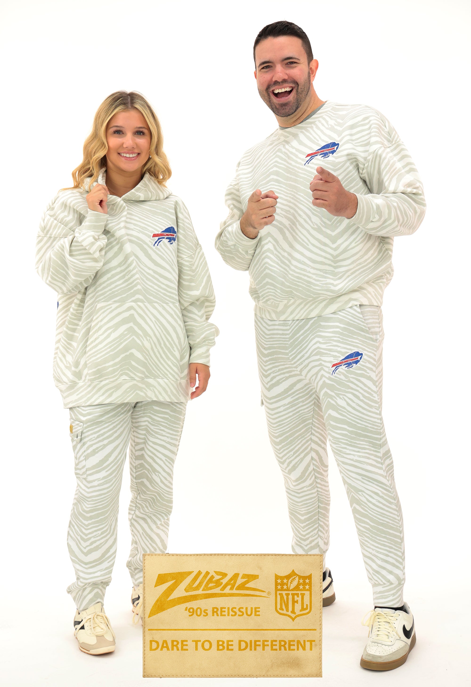 Zubaz NFL UNISEX 90s Team Cargo Joggers - Zebra 2 Color, LOS ANGELES RAMS - Official NFL Rams Zubaz Apparel (15 of 16)