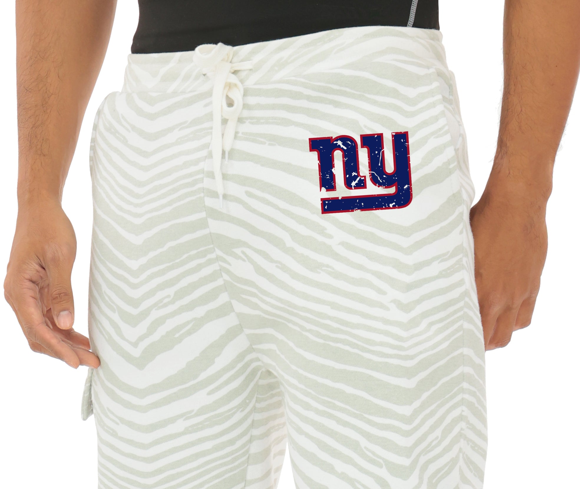 Zubaz NFL UNISEX 90s Team Cargo Joggers - Zebra 2 Color, NEW YORK GIANTS - Official NFL Giants Zubaz Apparel (9 of 56)