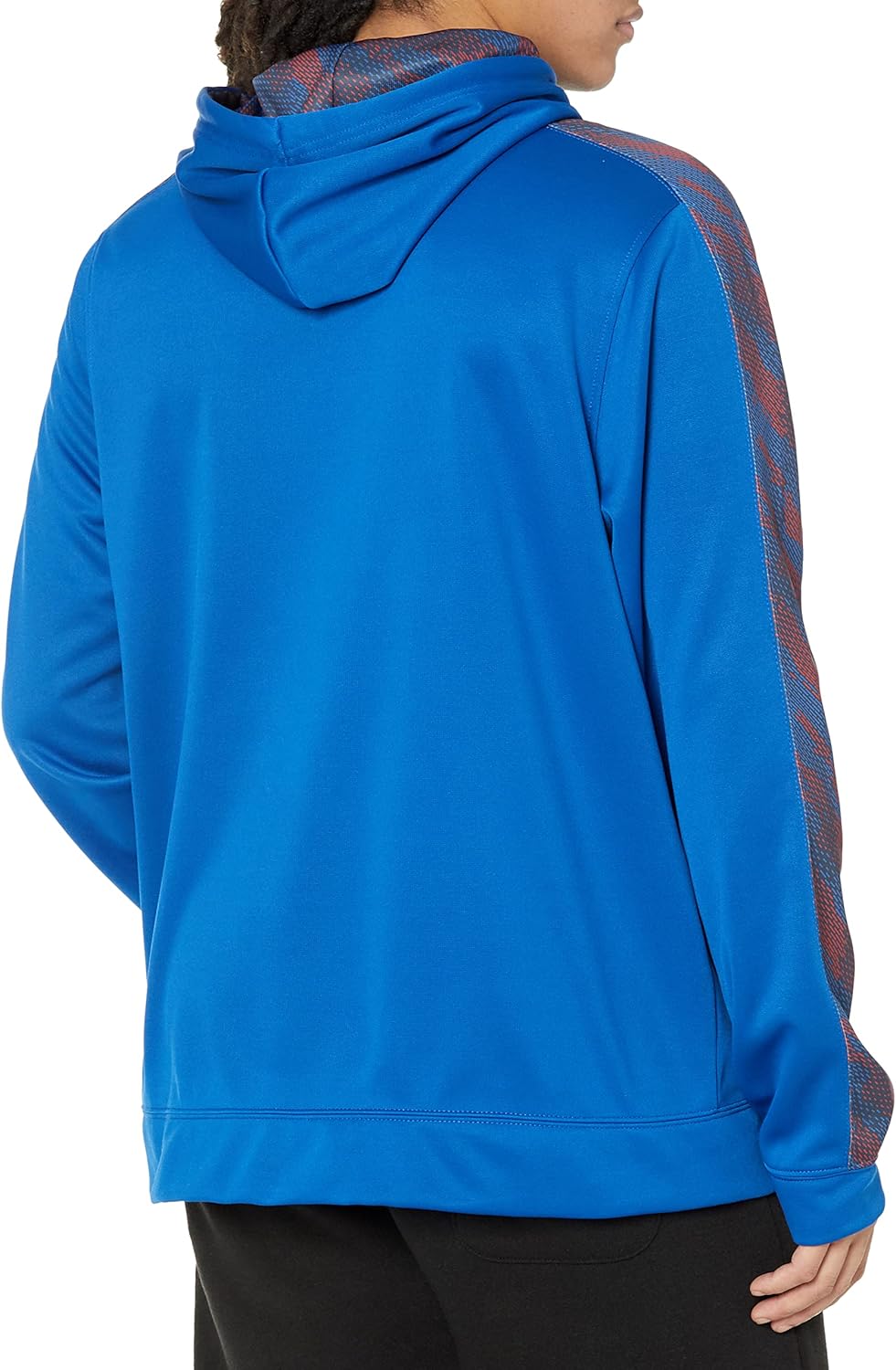 Zubaz NFL Men's Pullover Hoodie With Viper Stripe, Bills Mafia, Buffalo Bills