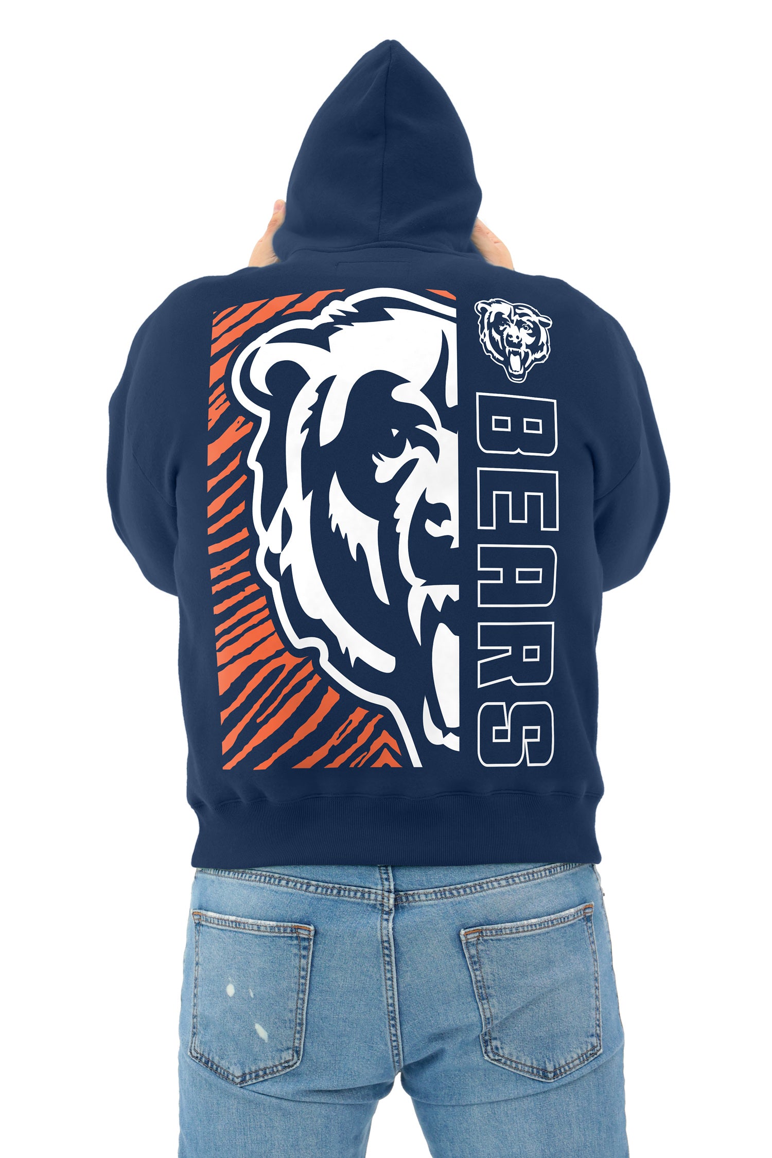 Zubaz NFL 90s Drop Shoulder Hoodie -MVP, CHICAGO BEARS - Official NFL Bears Zubaz Apparel (10 of 12)