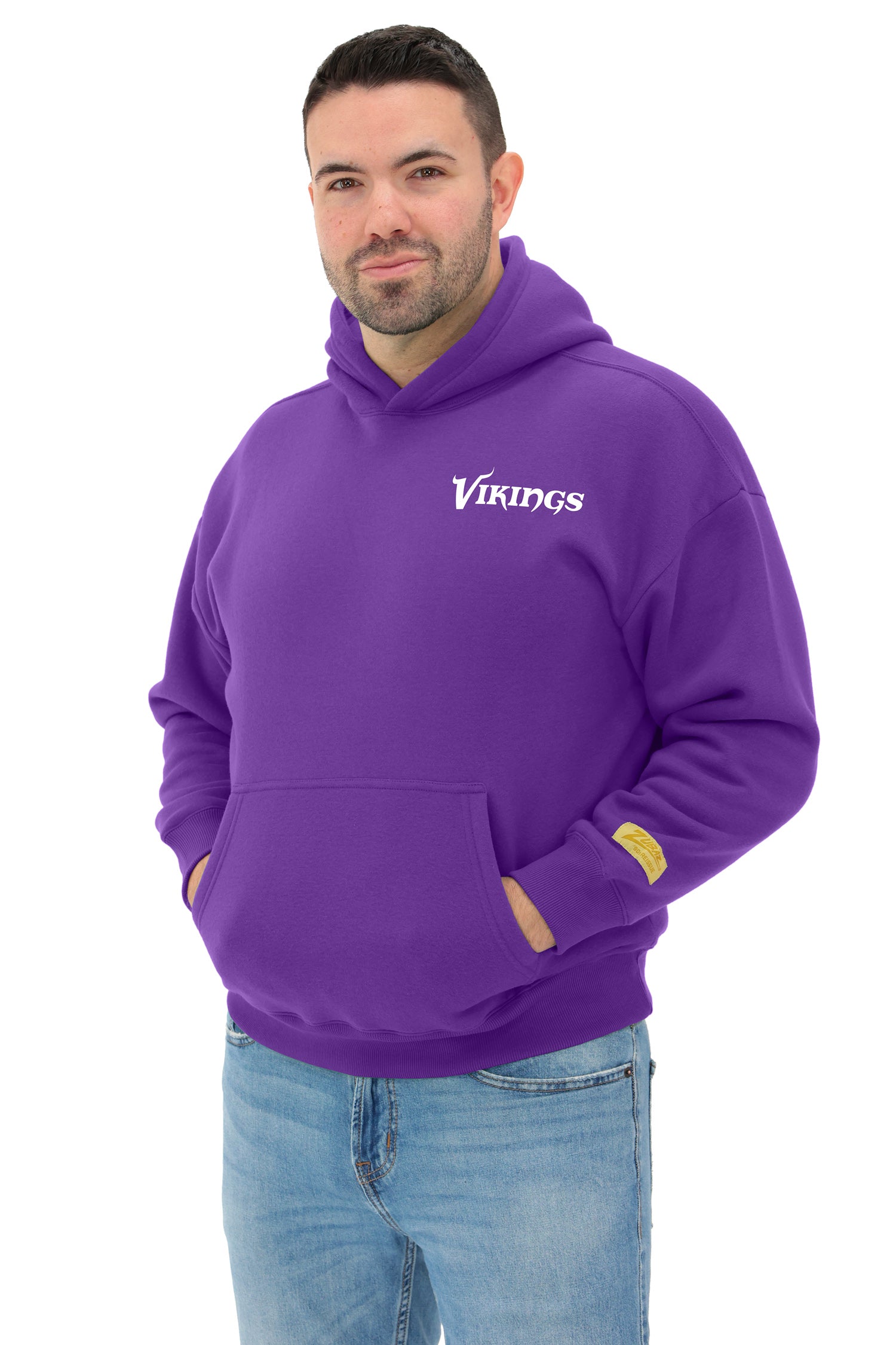 Zubaz NFL 90s Drop Shoulder Hoodie -MVP, MINNESOTA VIKINGS - Official NFL Vikings Zubaz Apparel (9 of 12)