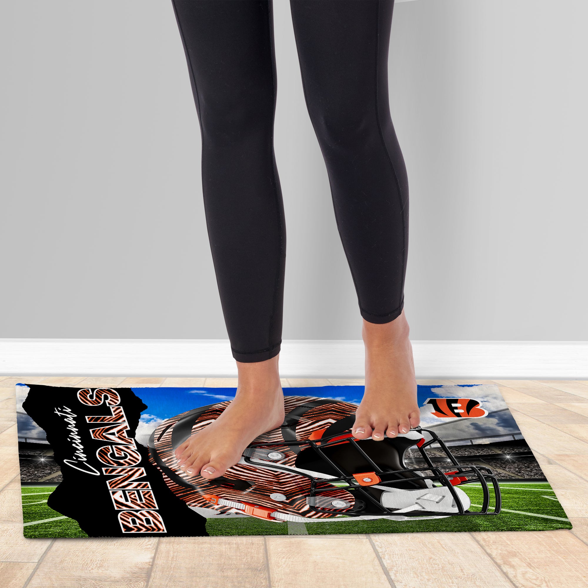 Zubaz X Northwest 20X32 WASHABLE RUG ZUBAZ - BENGALS