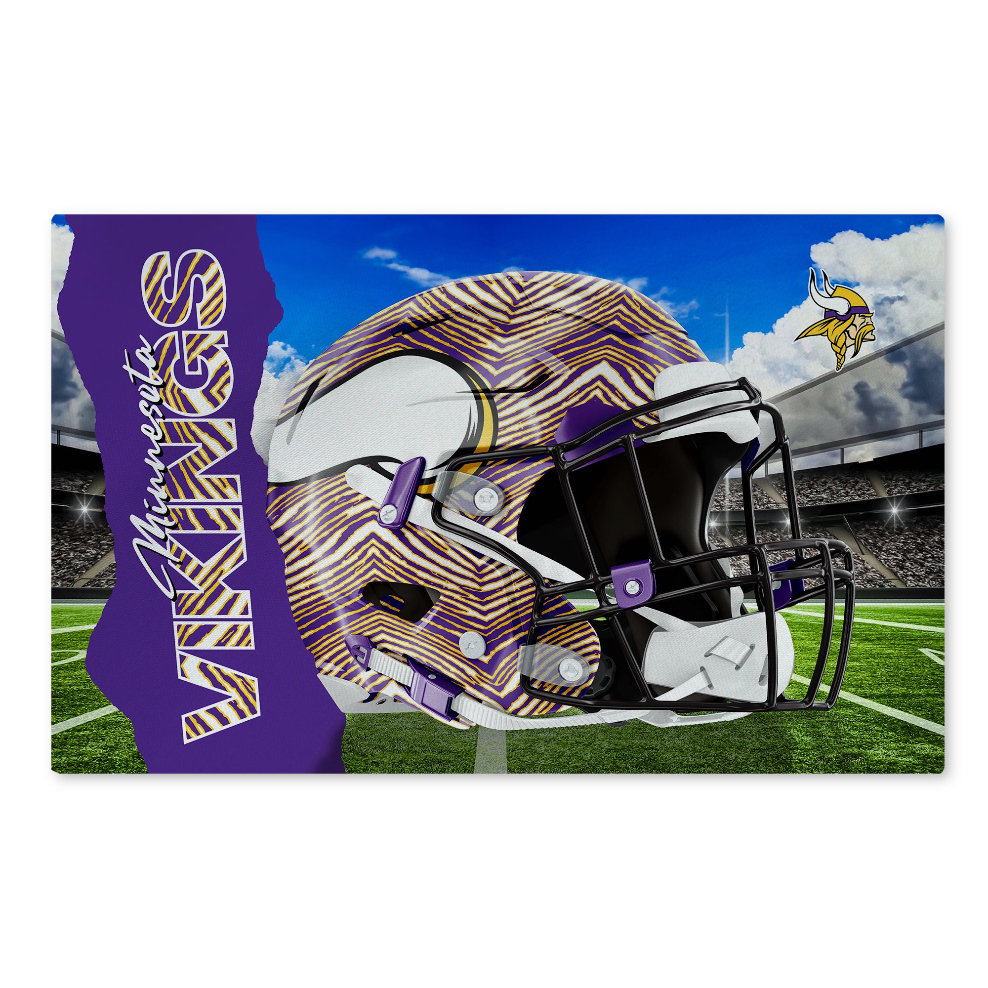 Zubaz X Northwest 20X32 WASHABLE RUG ZUBAZ - VIKINGS